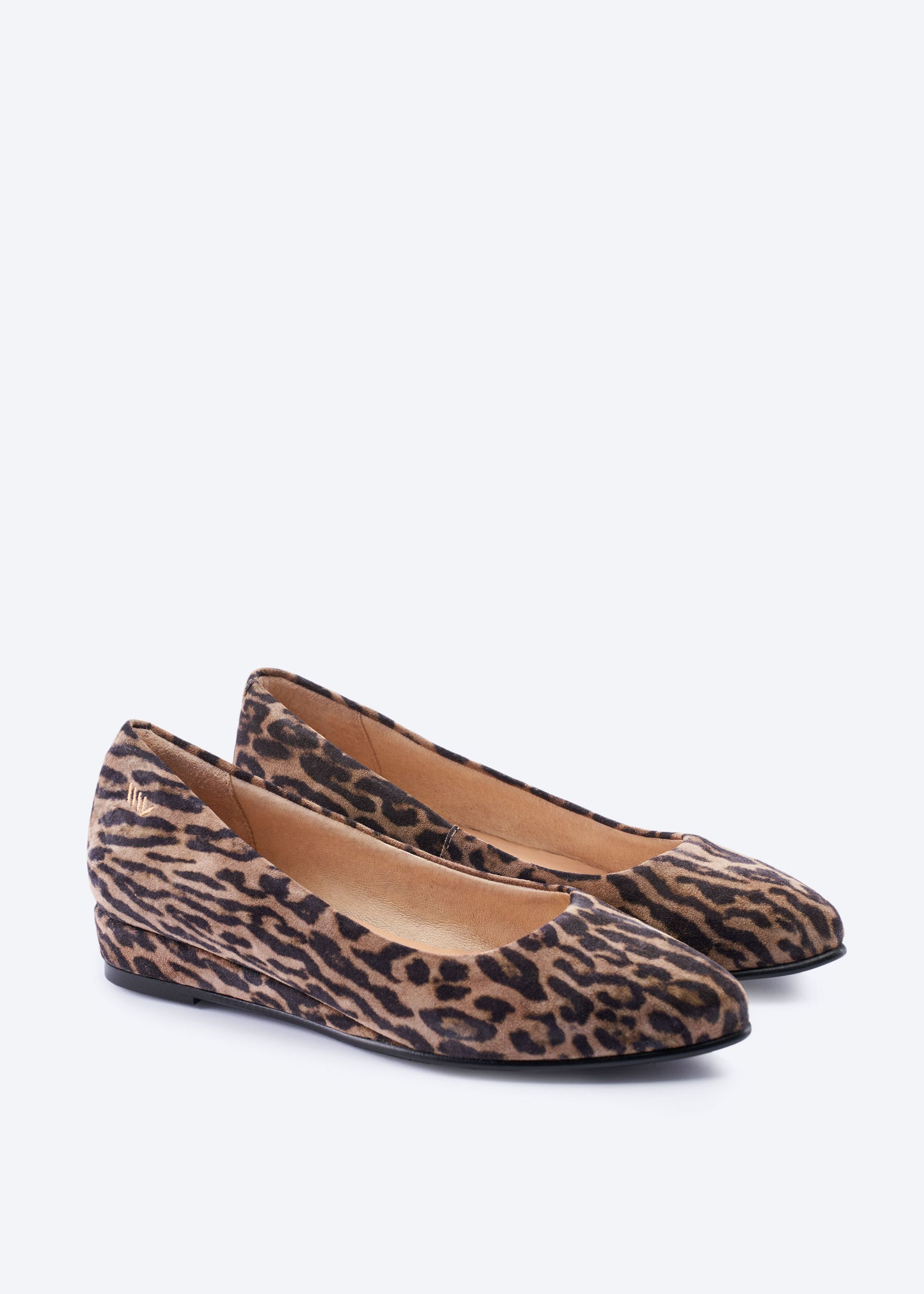 Roma Animal Print Suede Slip On Women Flats