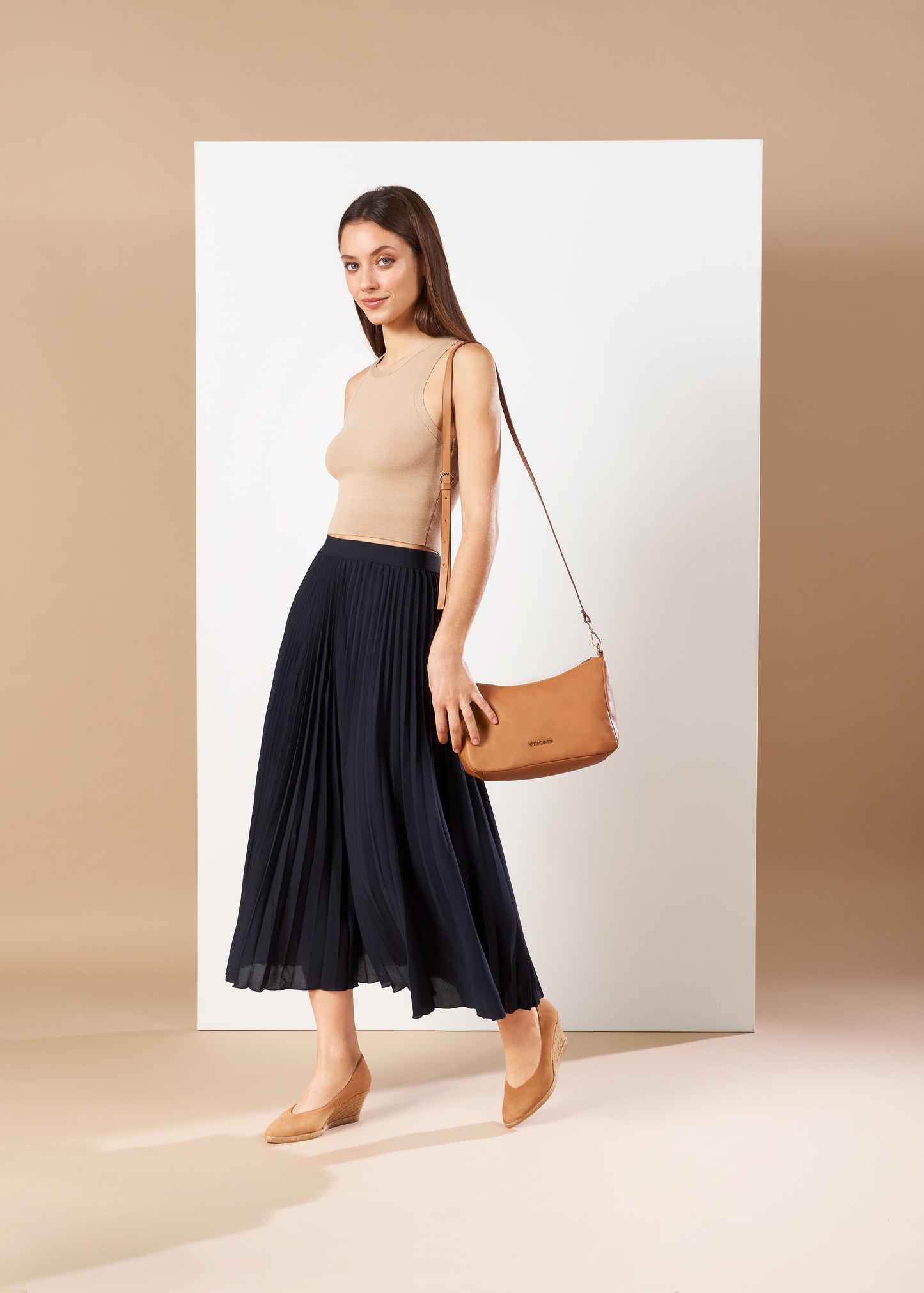 Roses V Cut Limited Edition Camel Suede Slip On Women Espadrille Wedges Outfit