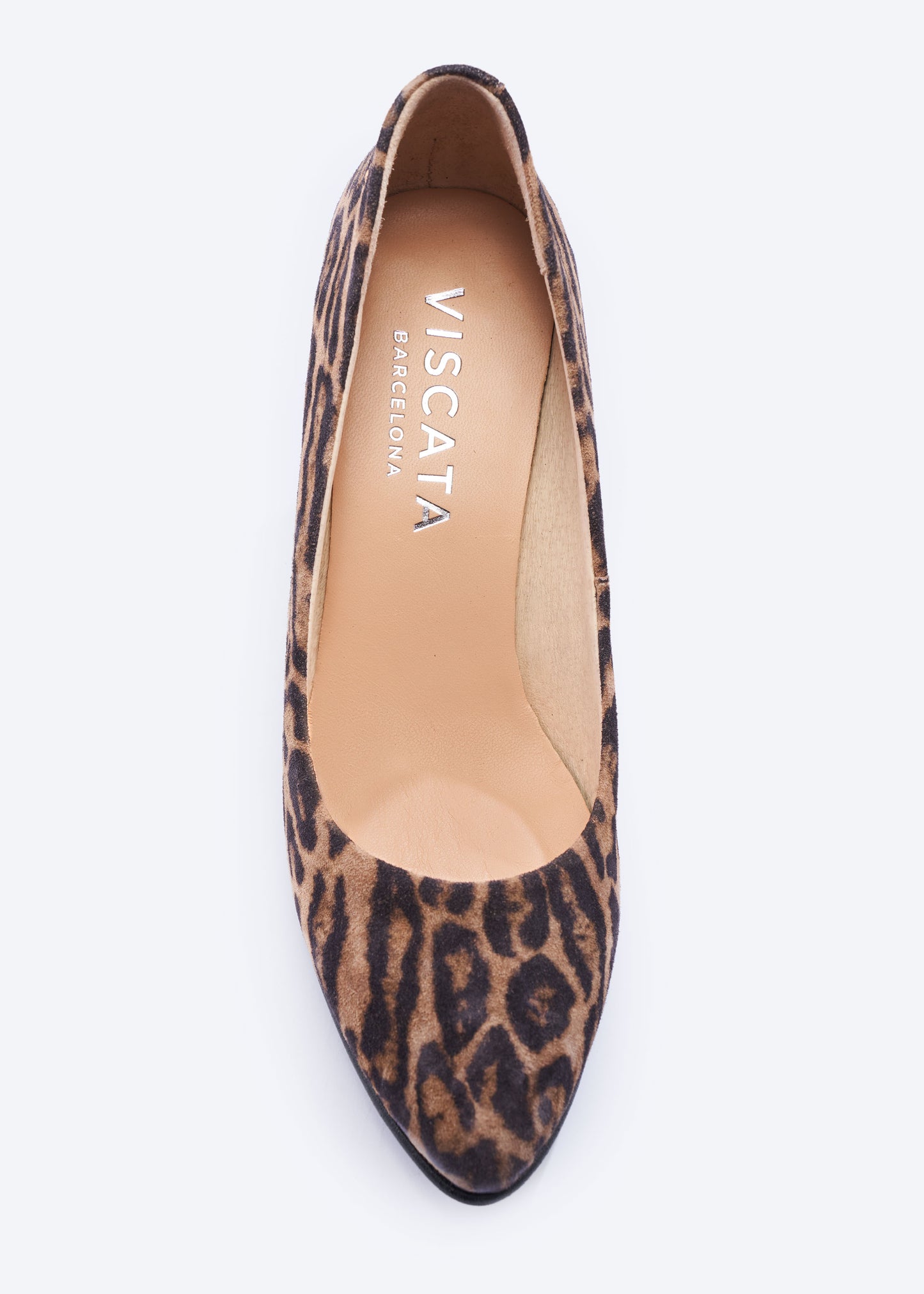 Verona Animal Print Suede Slip On Pointed Toe Women Wedge