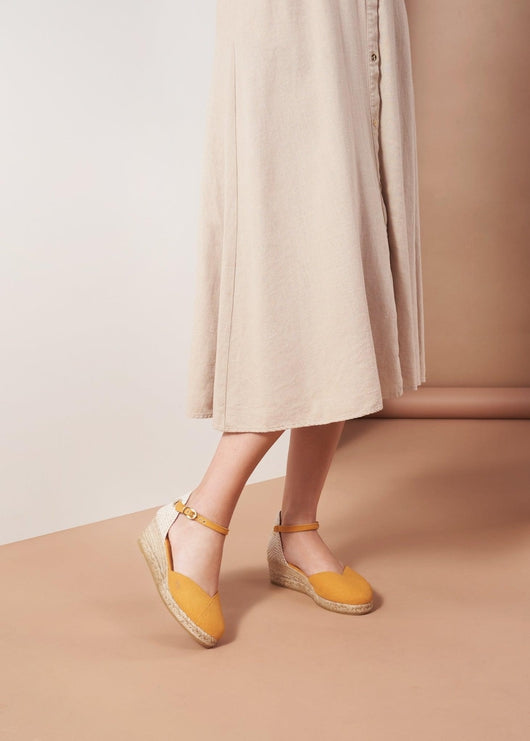 Pubol Canvas Espadrille Wedges Limited Edition
