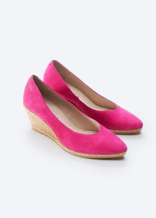 Roses Suede Wedges (V Cut) Limited Edition