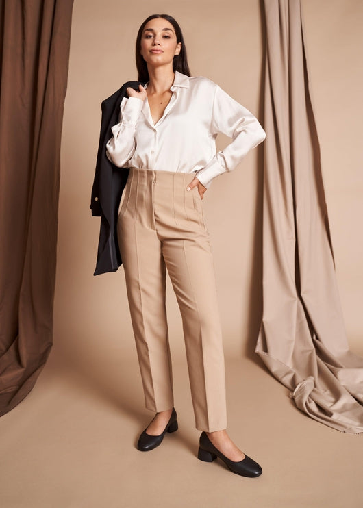 Milan Black Leather Slip On Women Low Block Heel Shoes Outfit