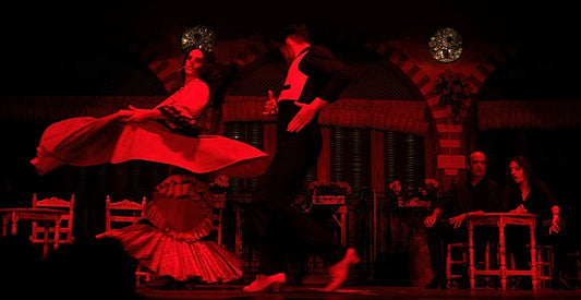Flamenco dancers and musicians