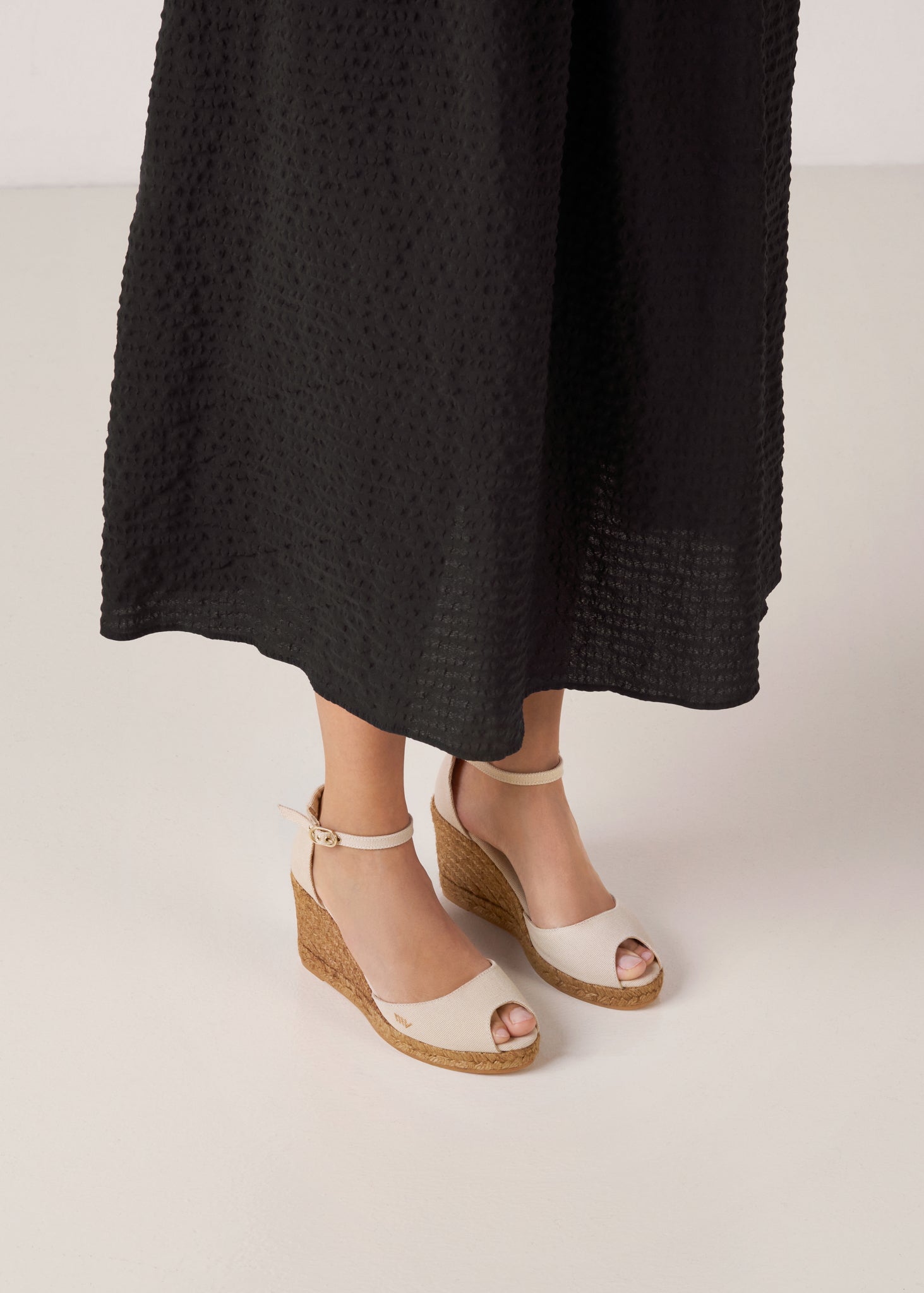 Aiguafreda Canvas Espadrille Sandal Wedges