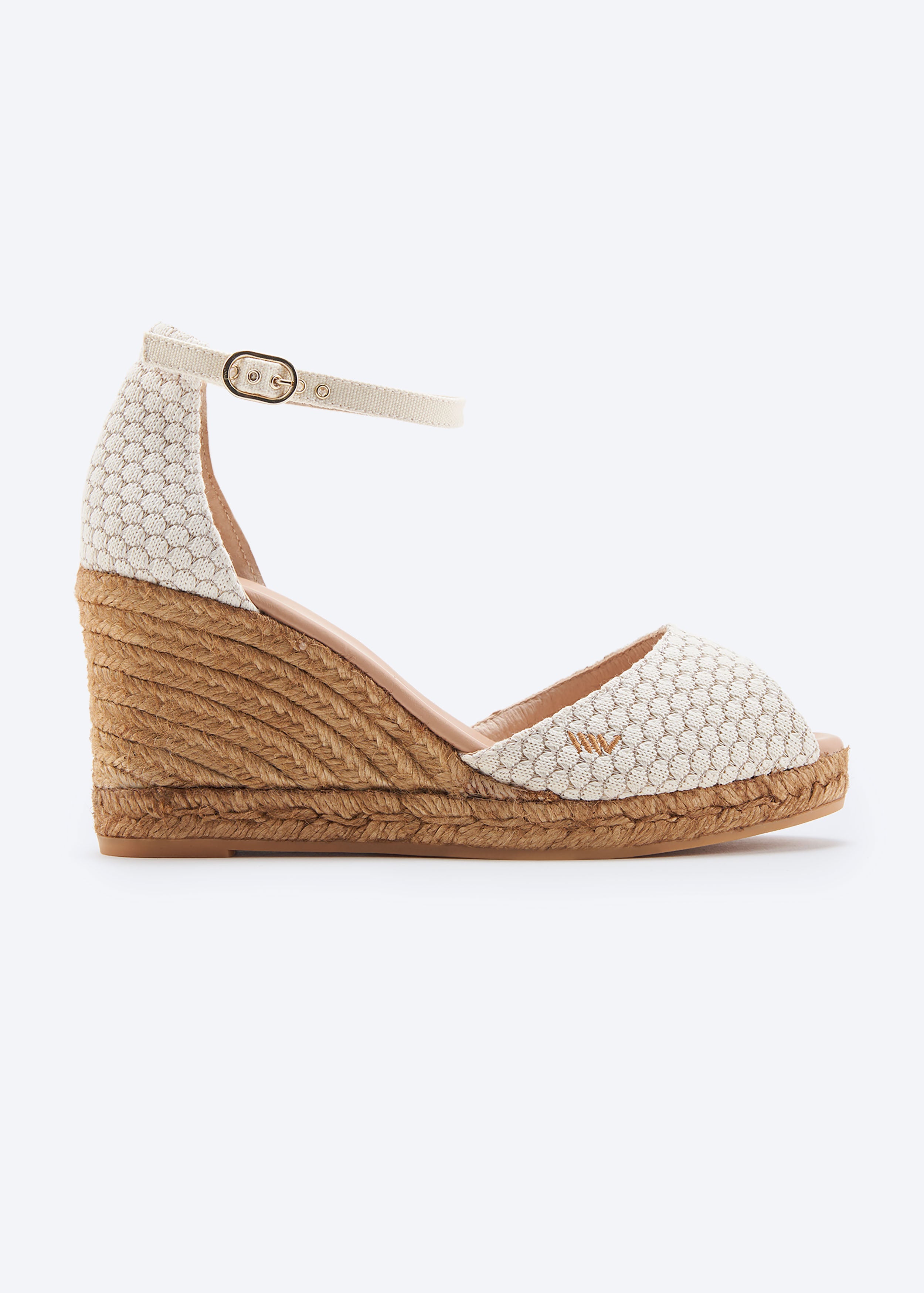 Aiguafreda Limited Edition Canvas Espadrille Sandal Wedges