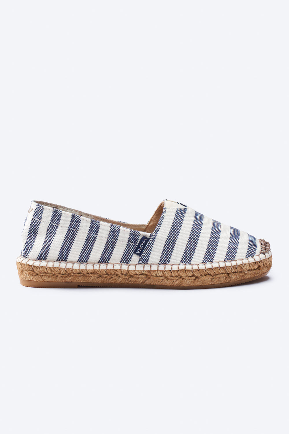 Barceloneta Limited Edition Sailor Stripes Canvas Slip On Women Espadrille Flat