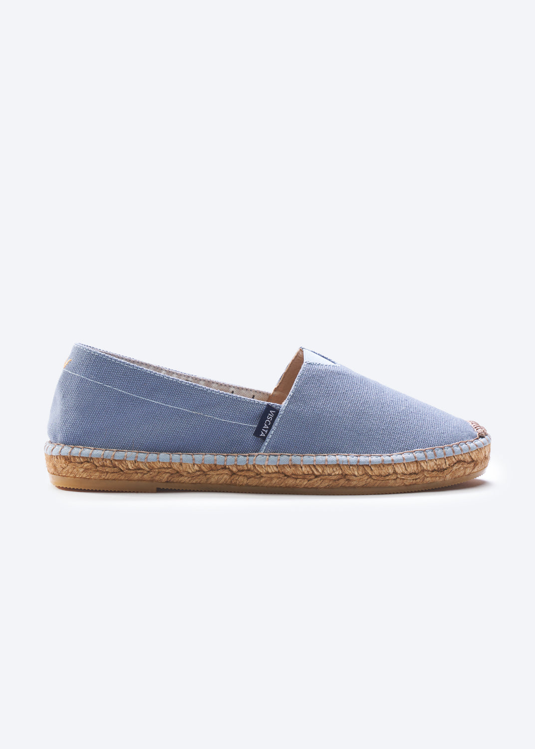 Barceloneta Limited Edition Sky Blue Canvas Slip On Women Espadrille Flat