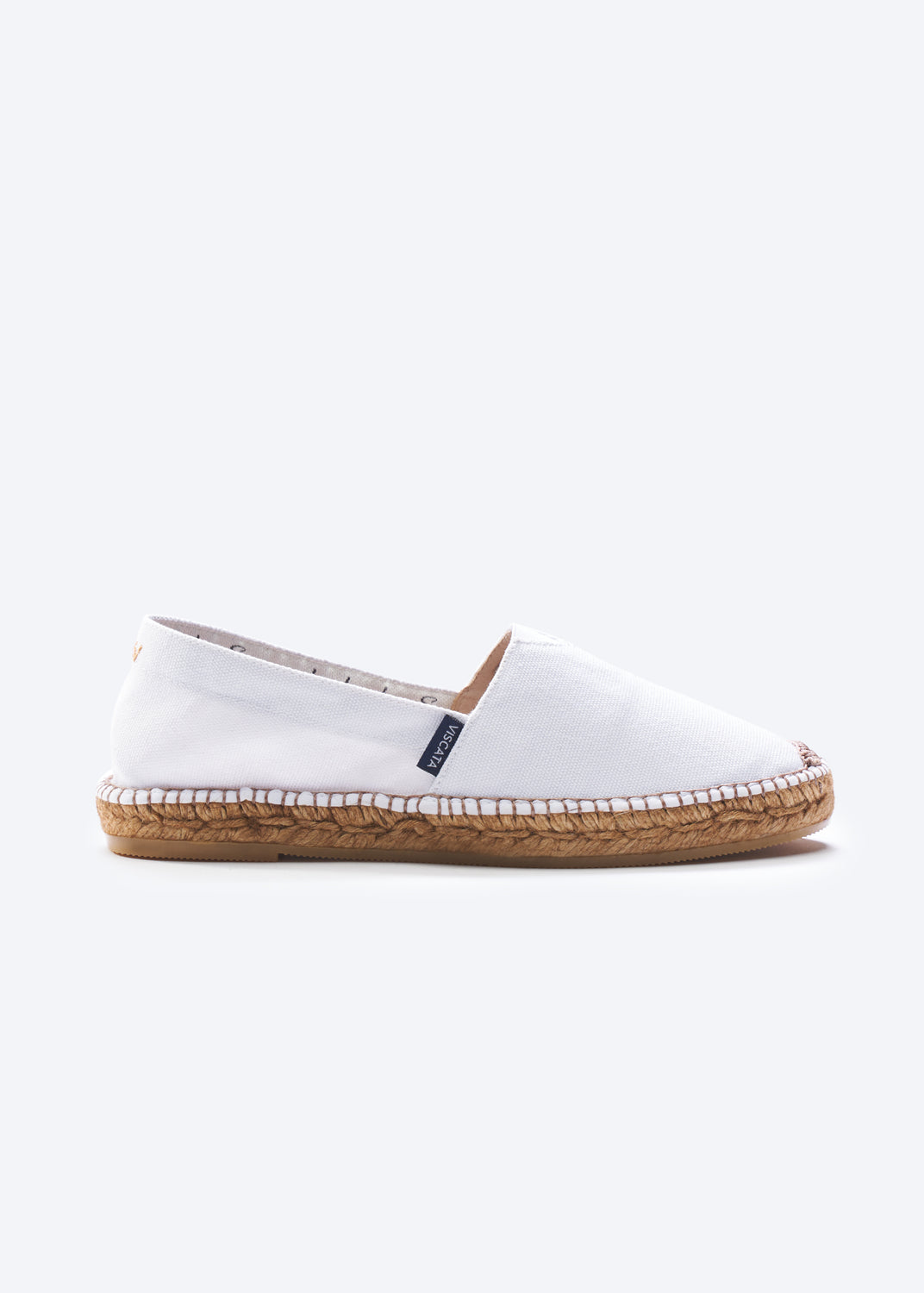 Barceloneta Limited Edition White Canvas Slip On Women Espadrille Flat