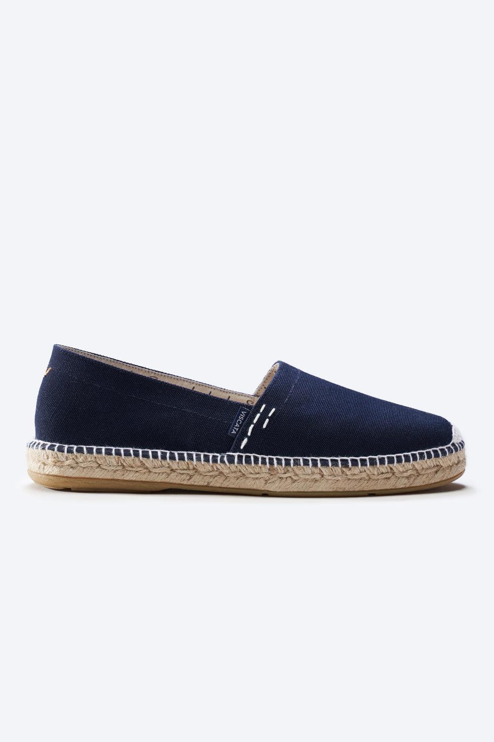 Viscata Begur Navy Blue Canvas Slip On Closed Toe Men Espadrille