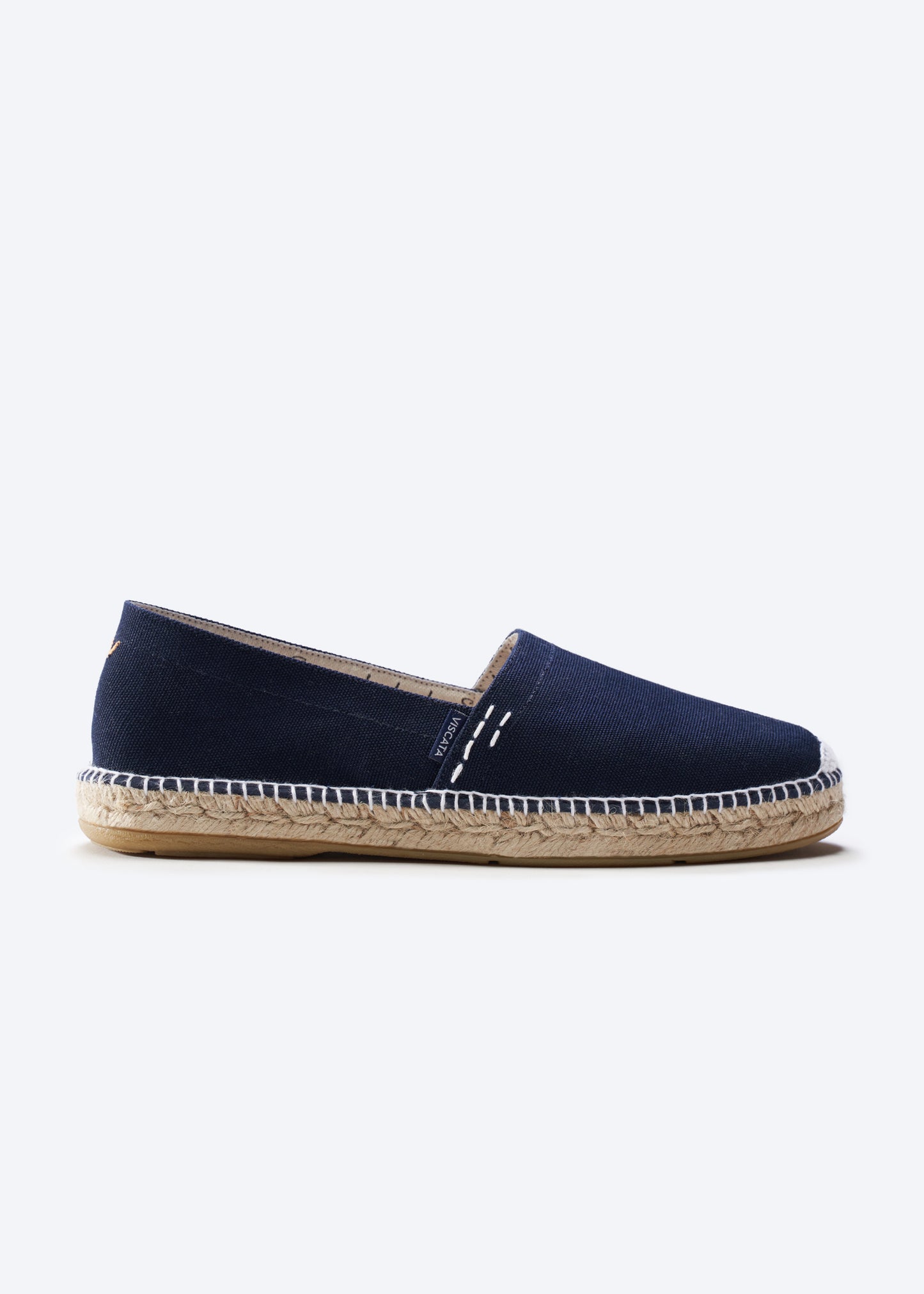 Viscata Begur Navy Blue Canvas Slip On Closed Toe Men Espadrille