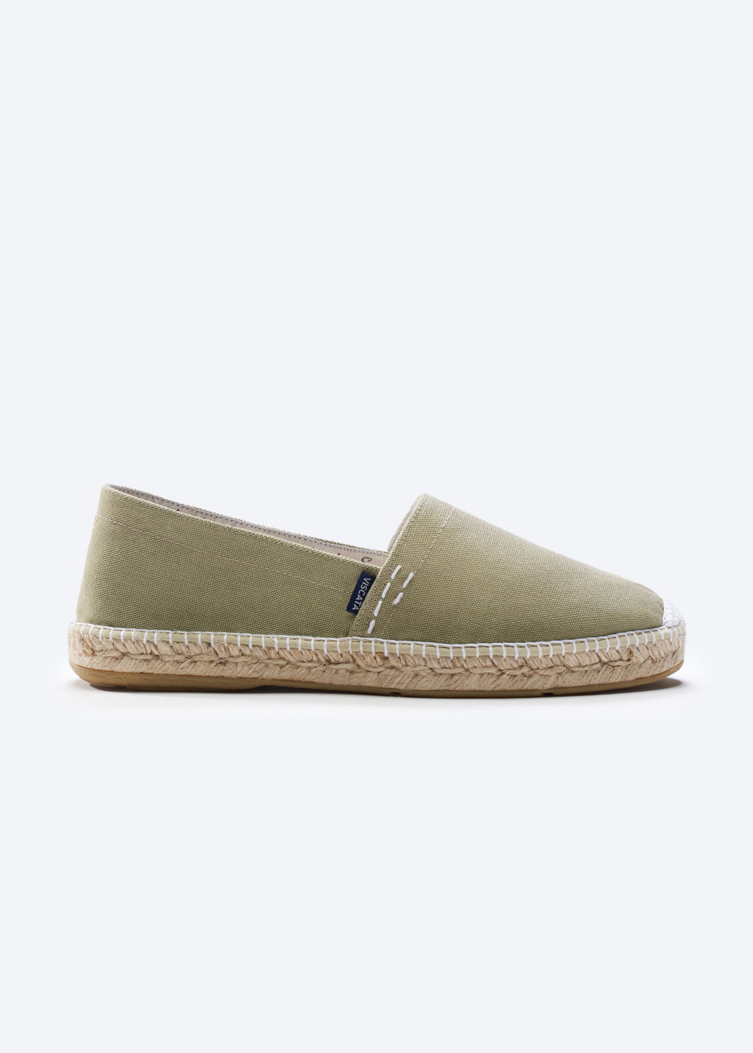 Begur Limited Edition Sage Green Canvas Slip On Men Espadrille