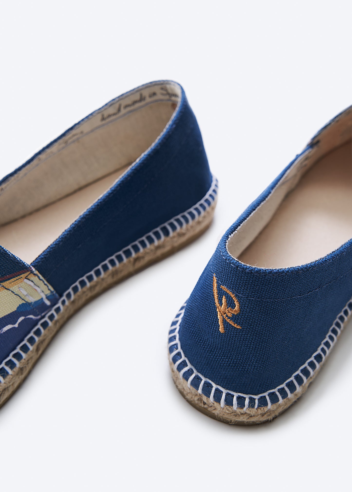 Viscata Begur Limited Edition The Port Artist Collaboration Canvas Slip On Closed Toe Men Espadrilles Back Detail