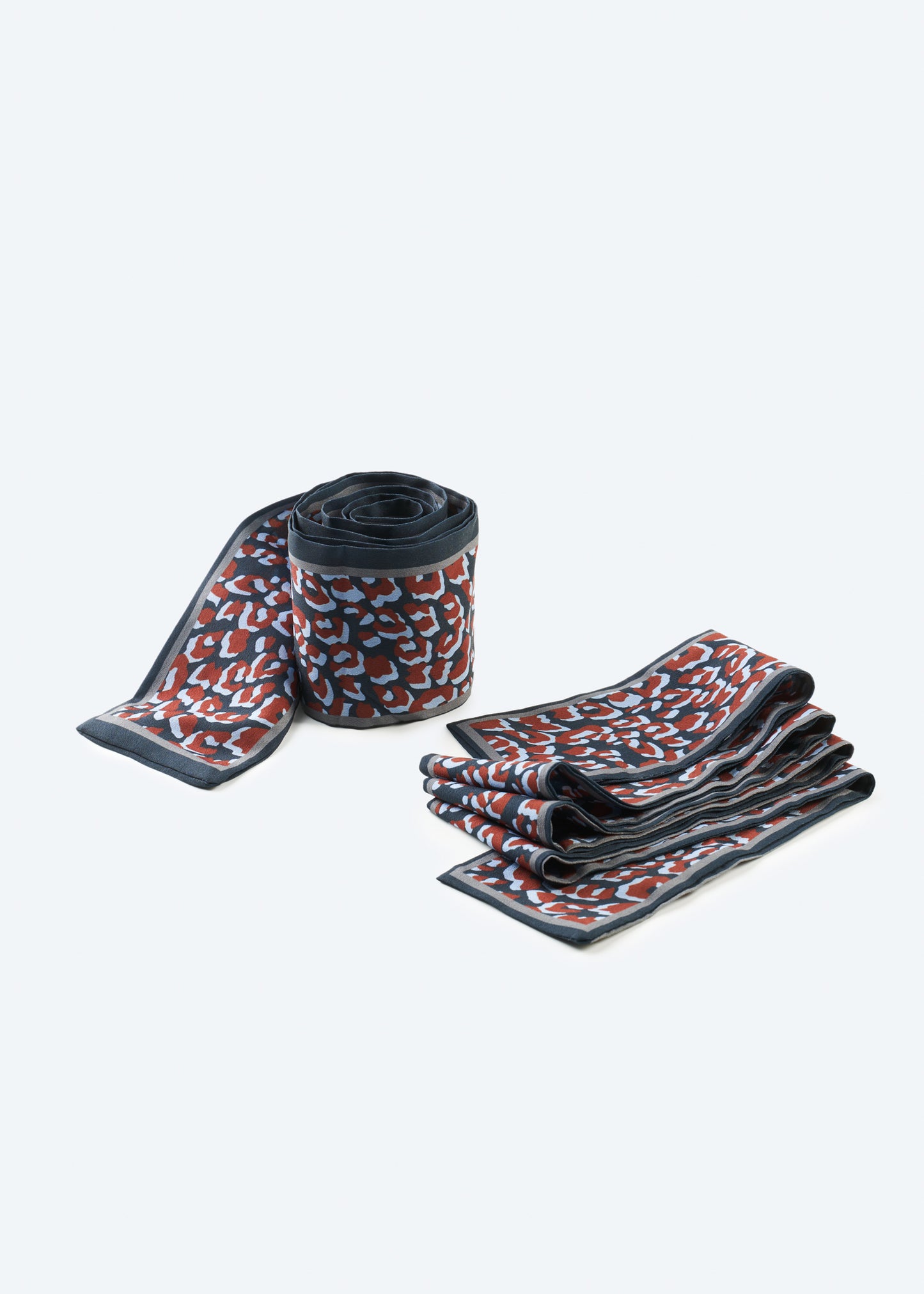 Caleta Red and Blue Leopard Ankle Shoe Lace