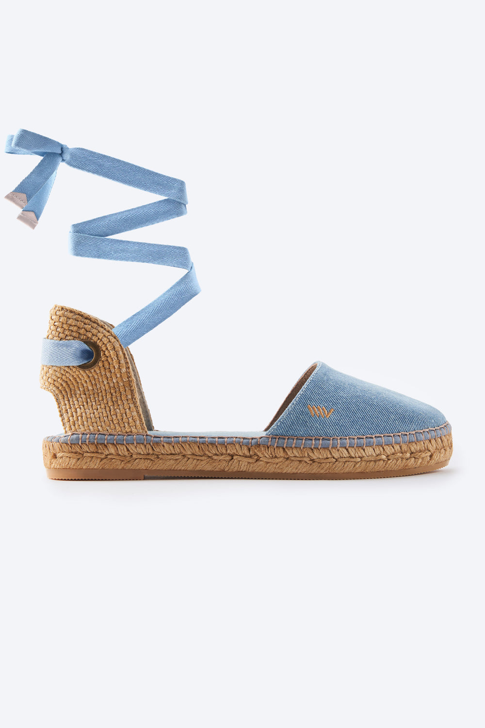 Candell Limited Edition Light Denim Canvas Espadrille Flat