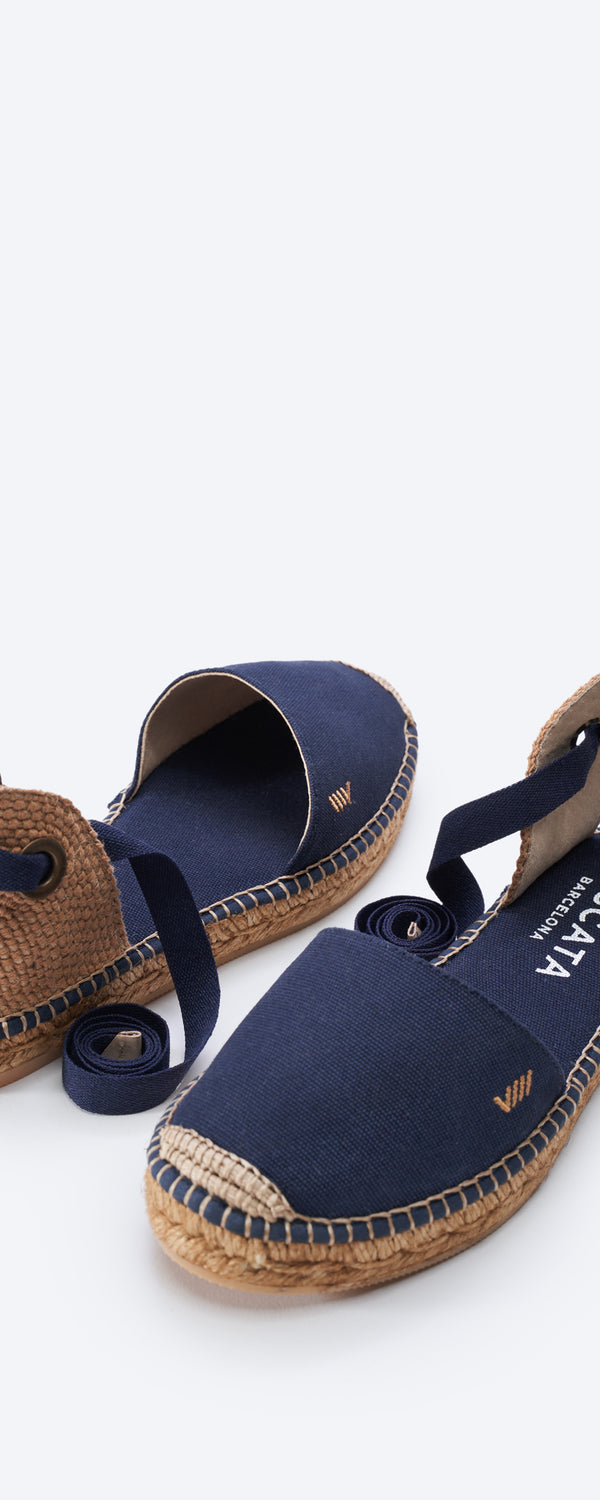 Brussells Canvas Espadrille Open Back Mule main image 0