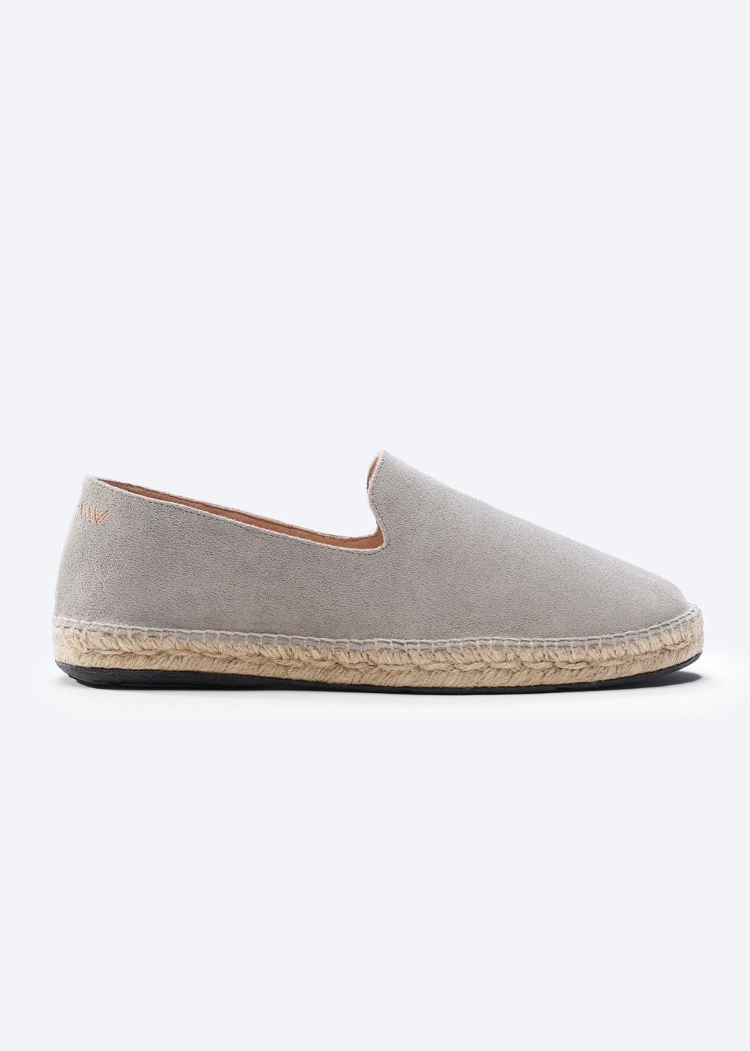 Capsasal Ash Grey Suede Slip On Men Espadrille