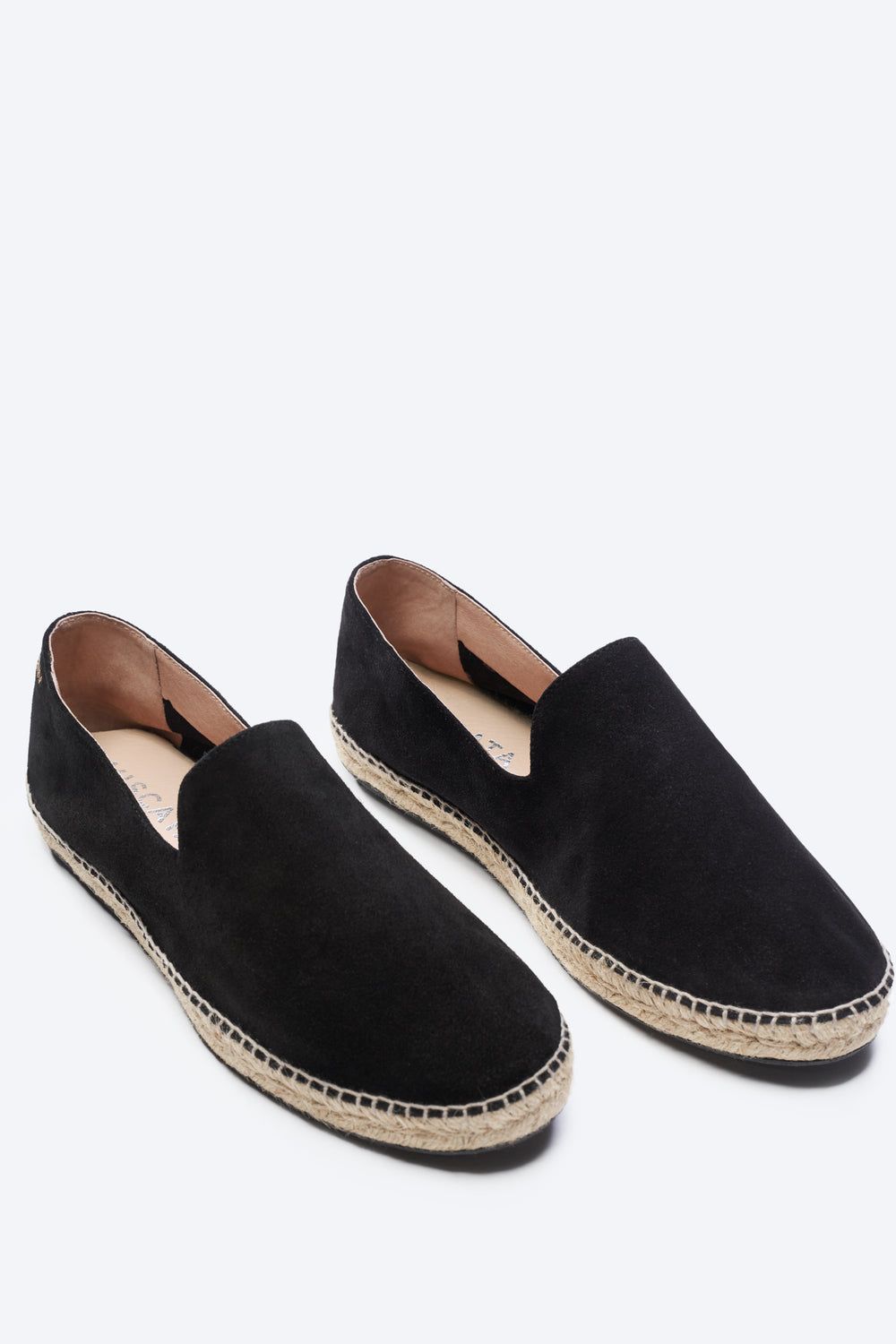 Capsasal Black Suede Slippers
