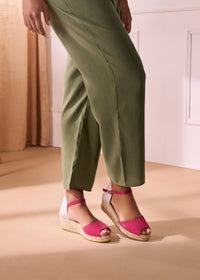 Cavall Limited Edition Canvas Espadrille Sandal Wedges