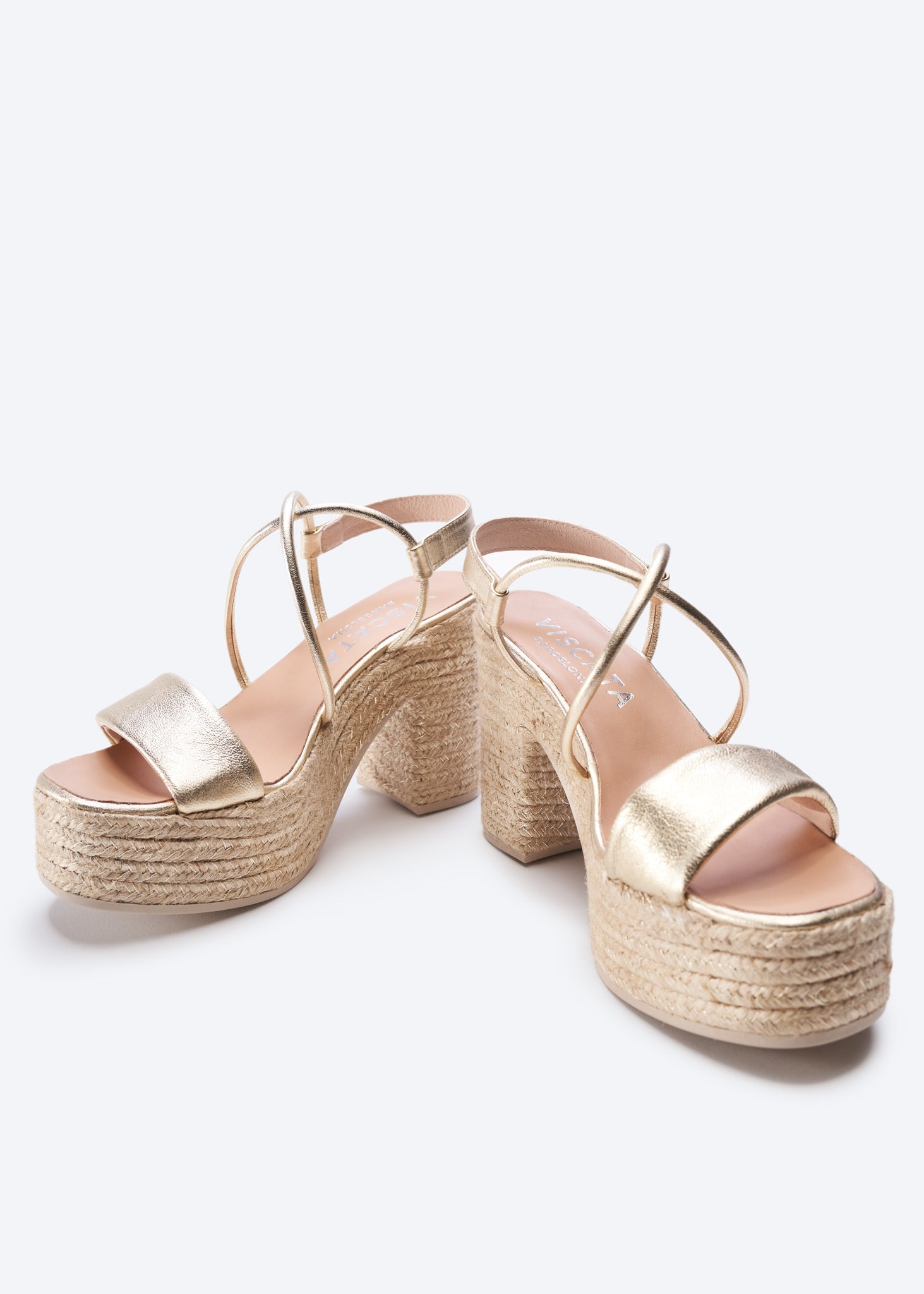 Elia Archive Leather Espadrille Sandal Heels