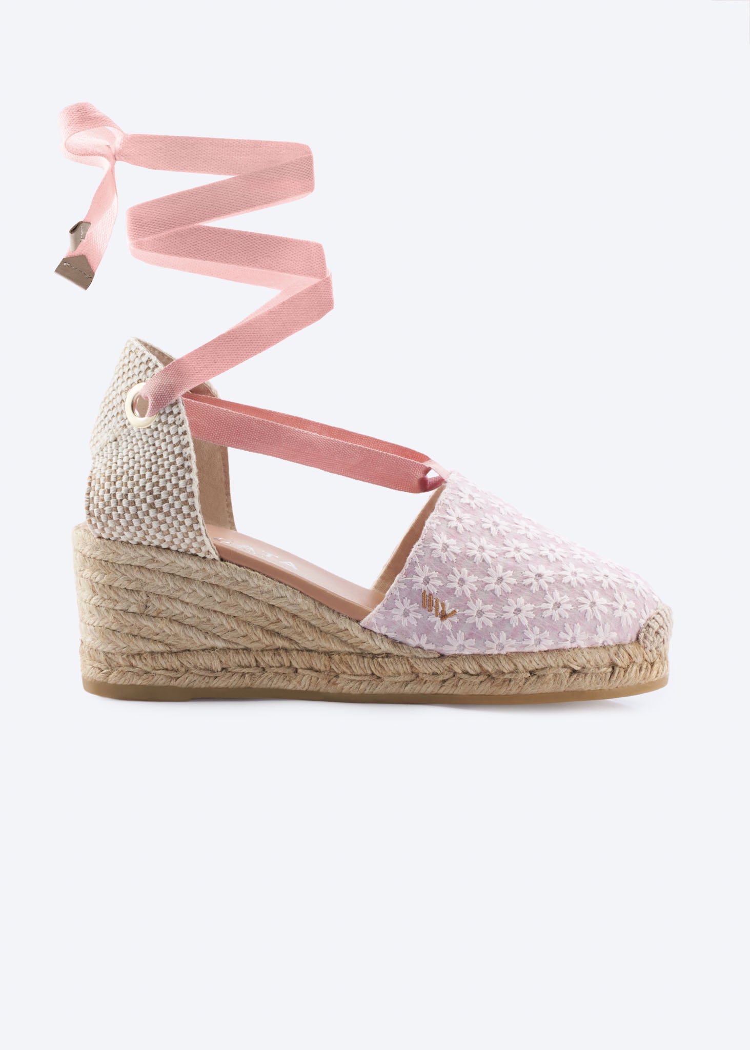 Escala Premium Fabrics Canvas Espadrille Wedges