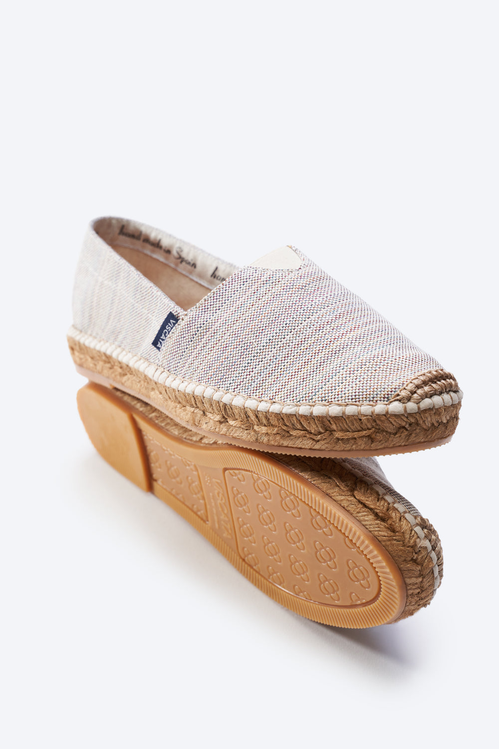 Barceloneta Limited Edition Angora Kuba Canvas Woman Slip On Espadrille Flats Barcelona Sole Detail