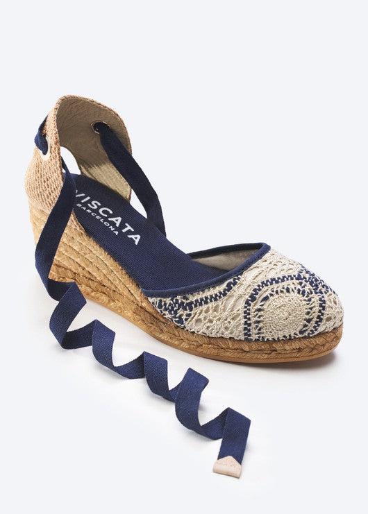Sagaro Archive Crochet Espadrille Wedges