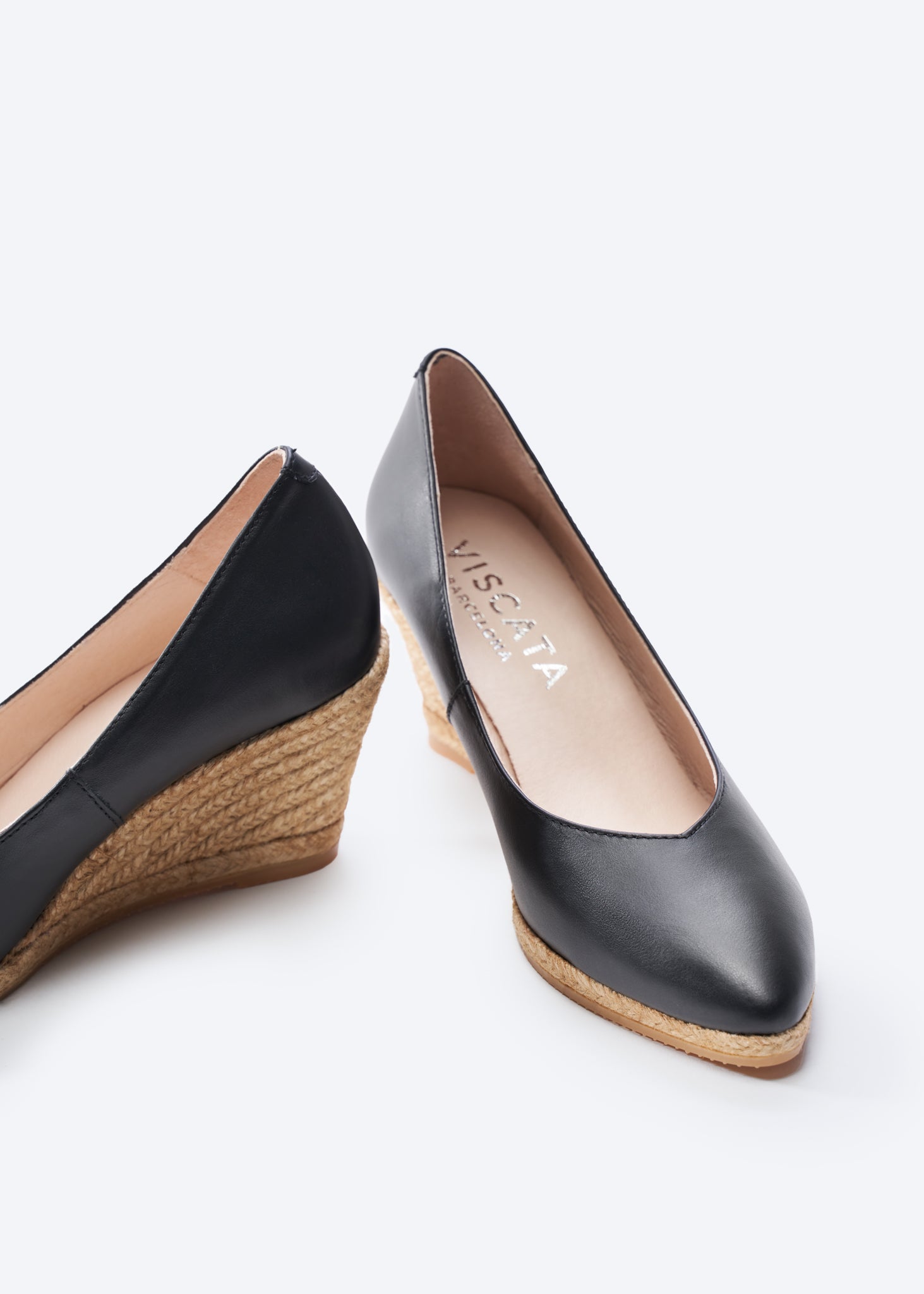 Roses Medium Wedge Handmade Espadrilles | Viscata