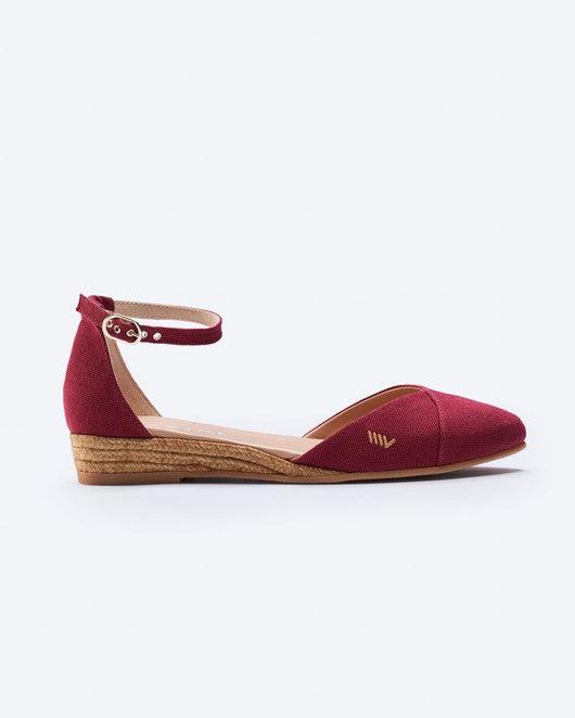 two tone espadrille flats