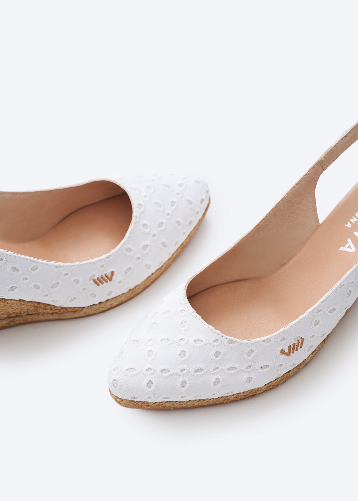 Palomera swiss embroidery pattern women espadrilles