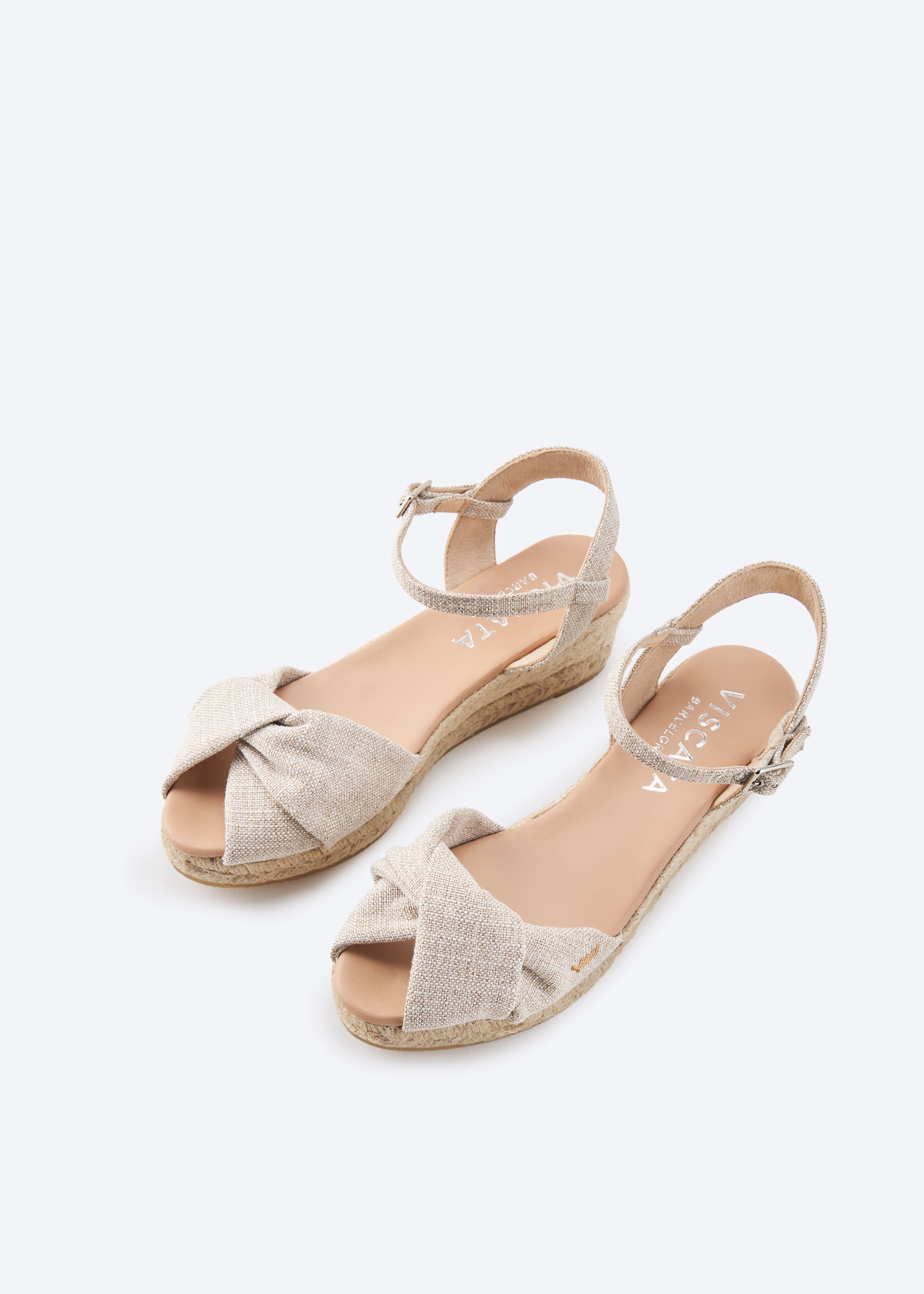 Farella Limited Edition Canvas Espadrille Sandal Wedges