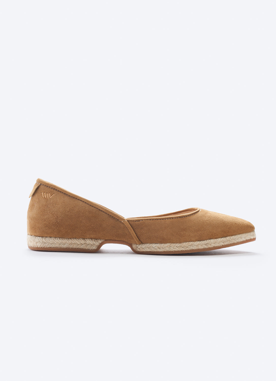 Garvet Camel Suede Slip On Women Espadrille Foldable Flat