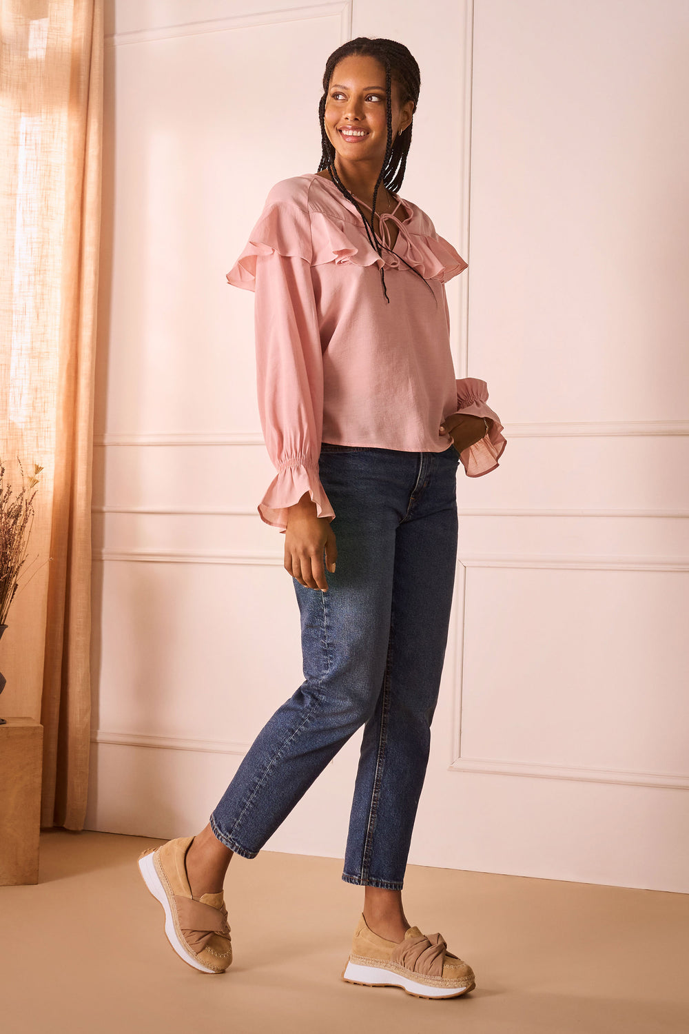 Giverola Camel Suede Women Espadrille Sneakers Outfit