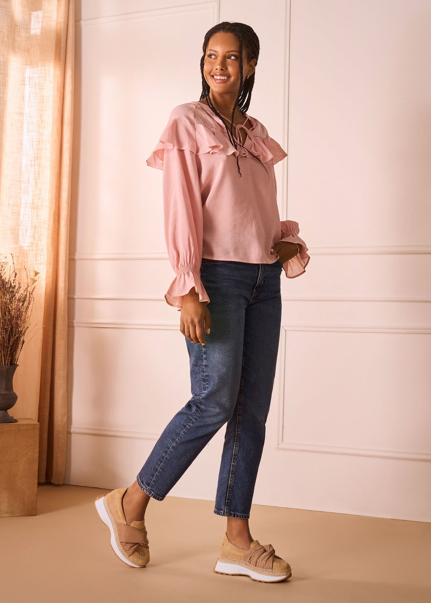 Giverola Camel Suede Women Espadrille Sneakers Outfit