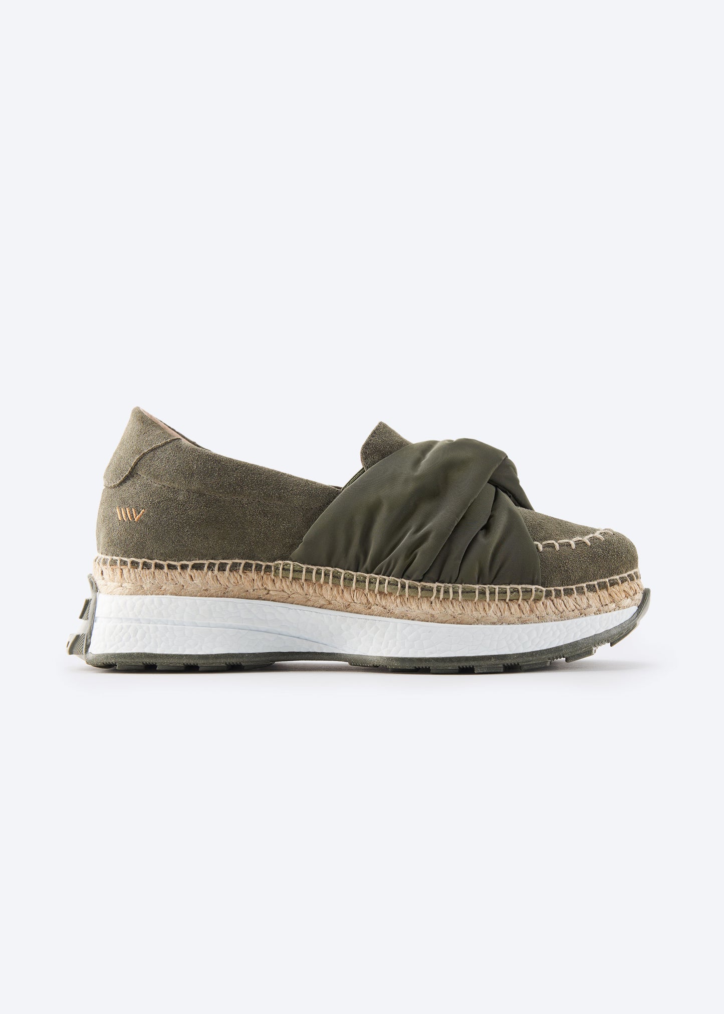 Giverola Olive Suede Women Espadrille Sneakers