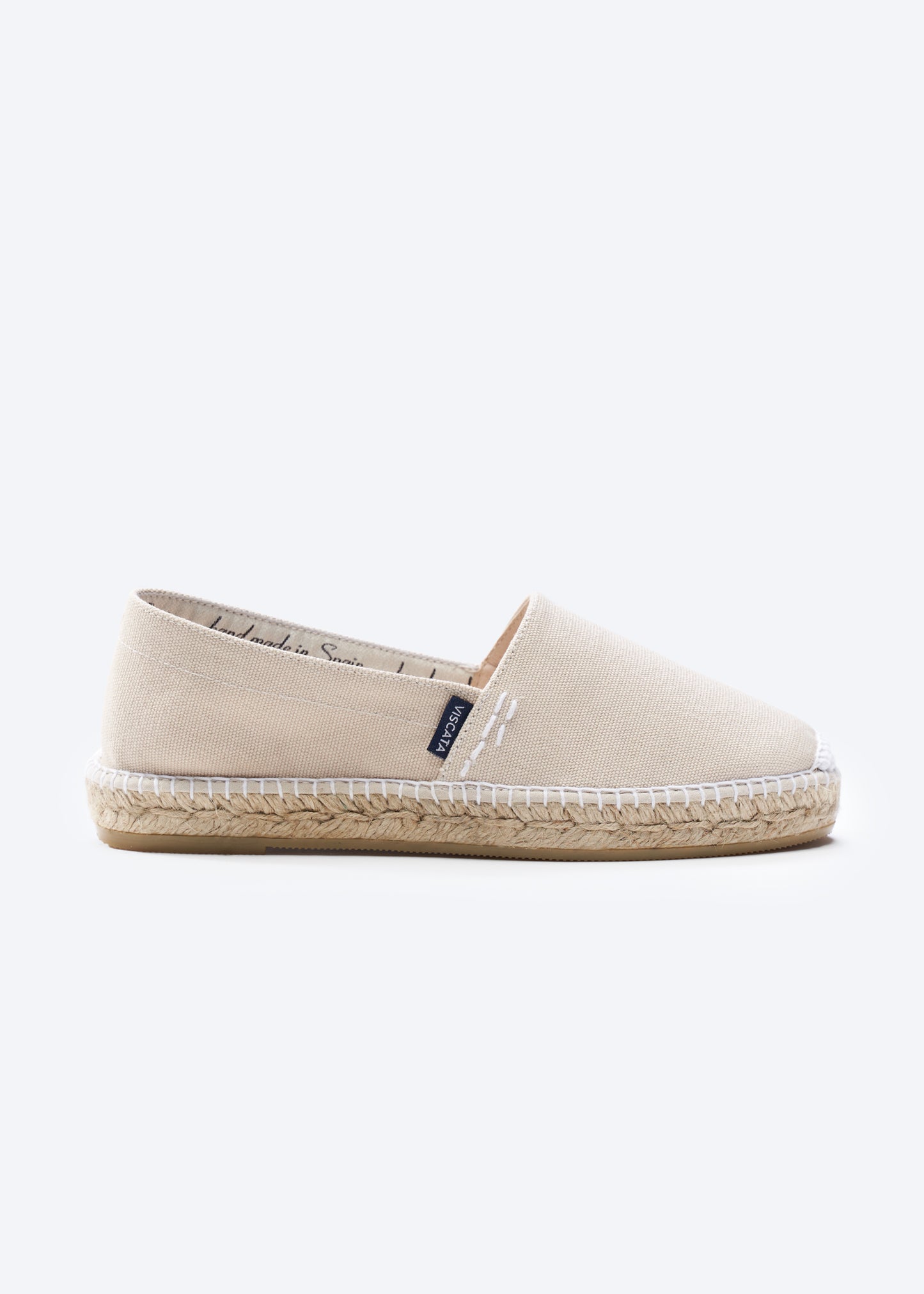 Llafranc Beige Canvas Slip On Women Espadrille Flat