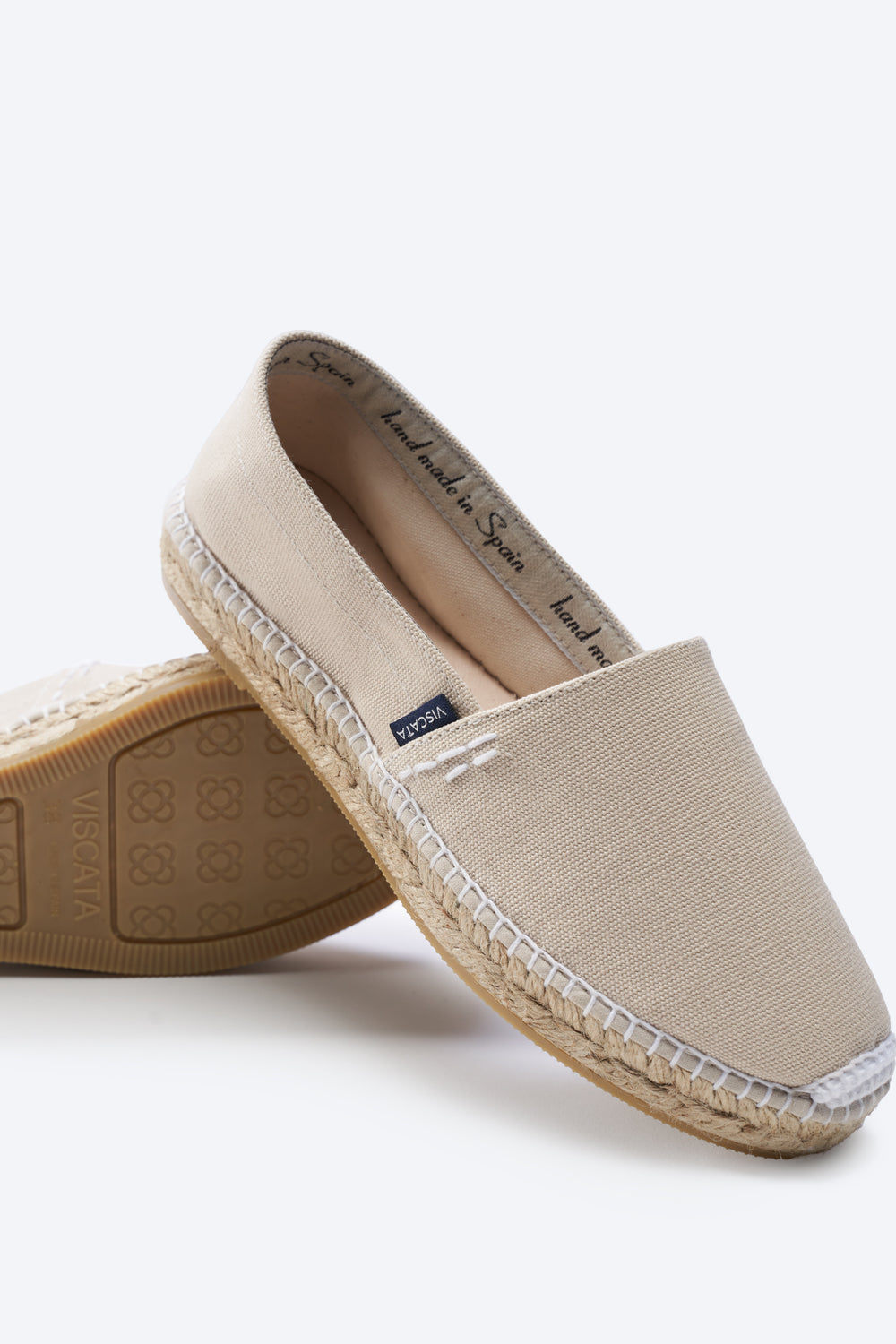 Viscata Llafranc Beige Canvas Slip On Women Espadrille Flats