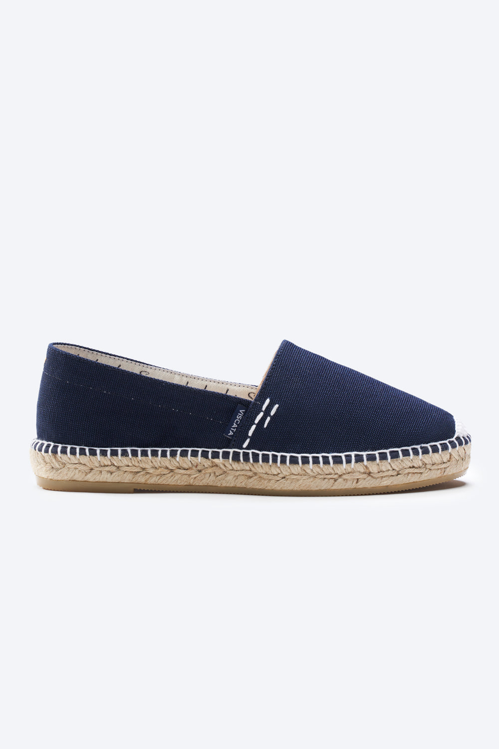 Llafranc Navy Blue Canvas Slip On Women Espadrille Flat