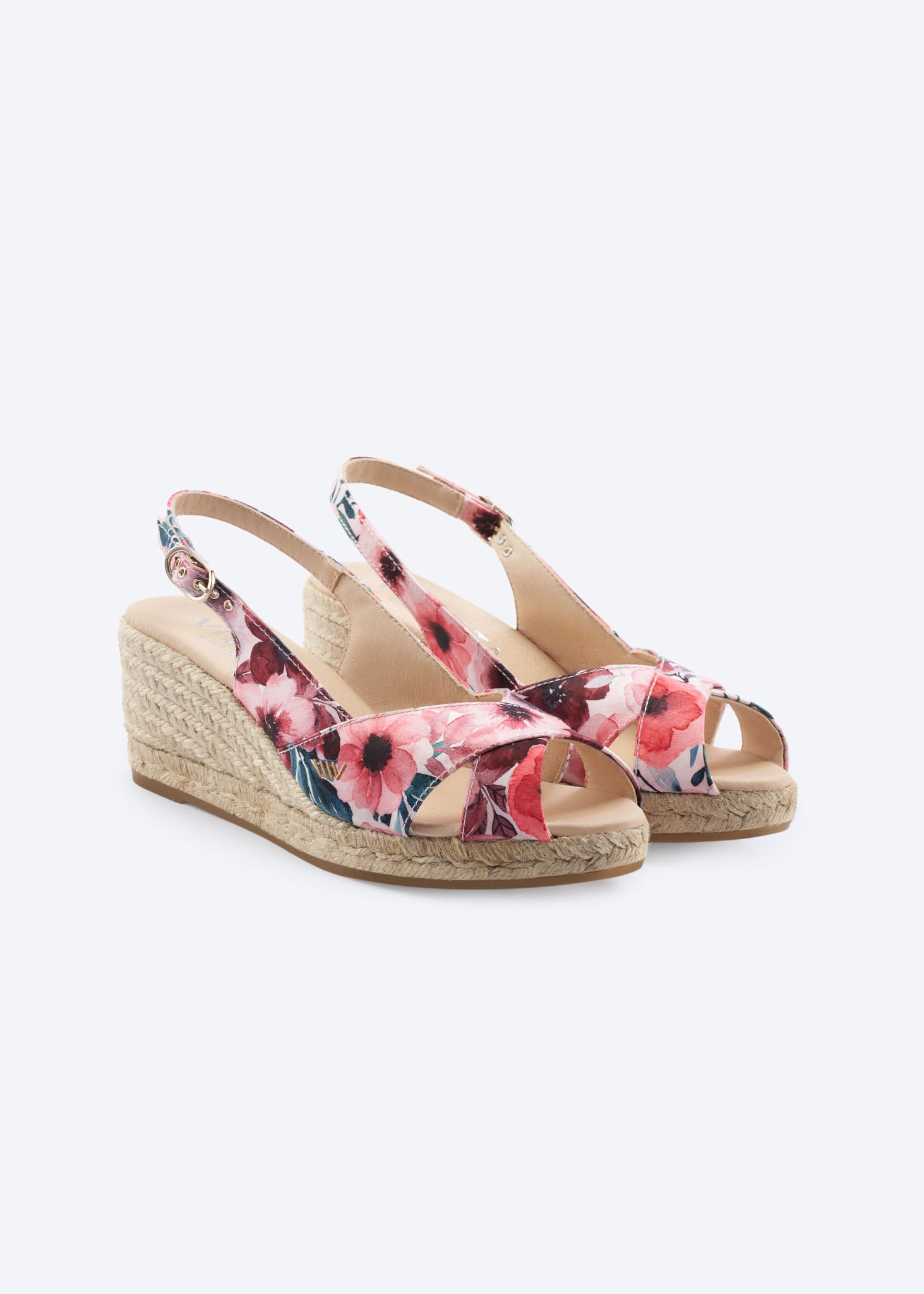 Llansa Premium Fabrics Canvas Espadrille Sandal Wedges