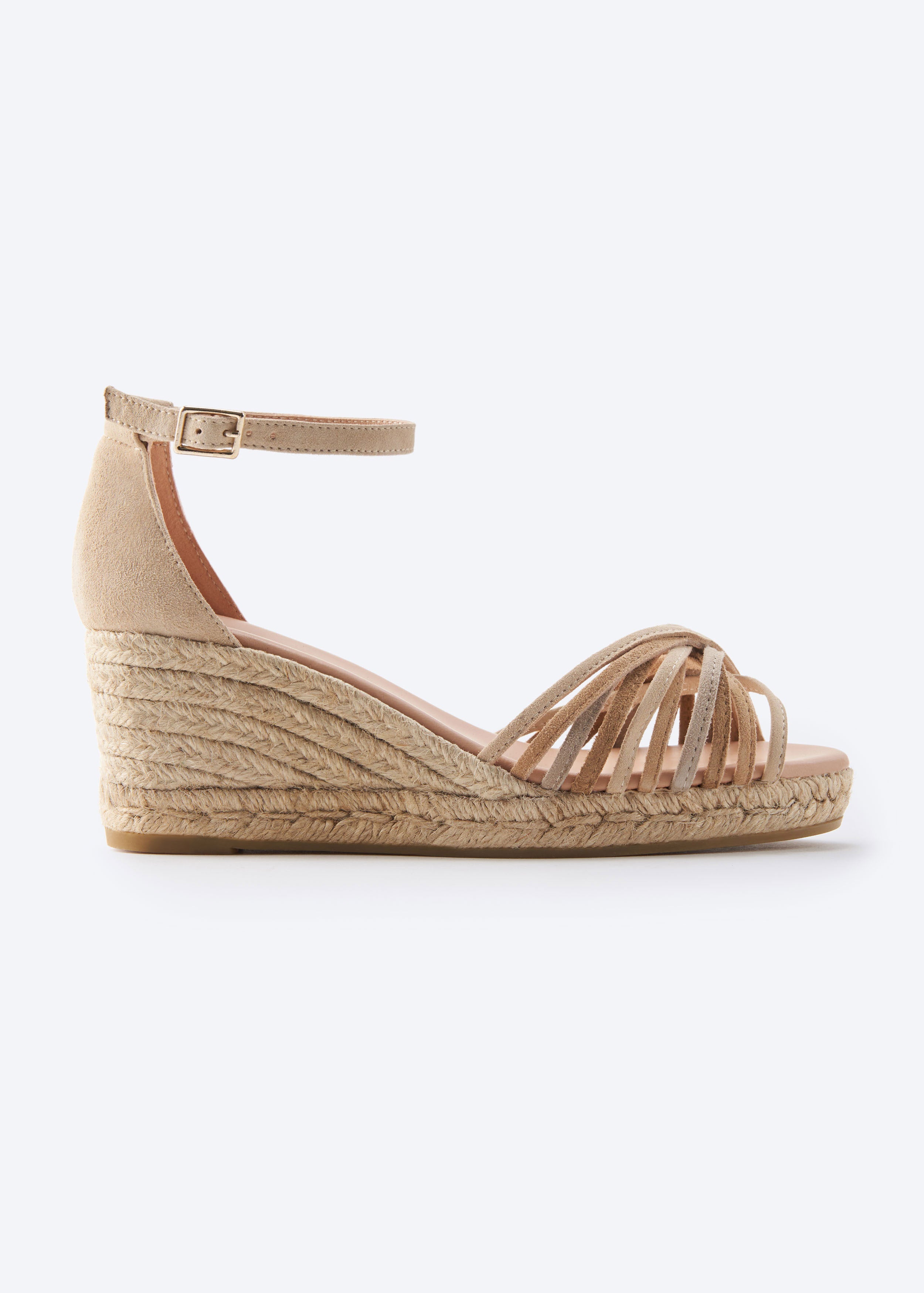 Miera Suede Espadrille Sandal Wedges
