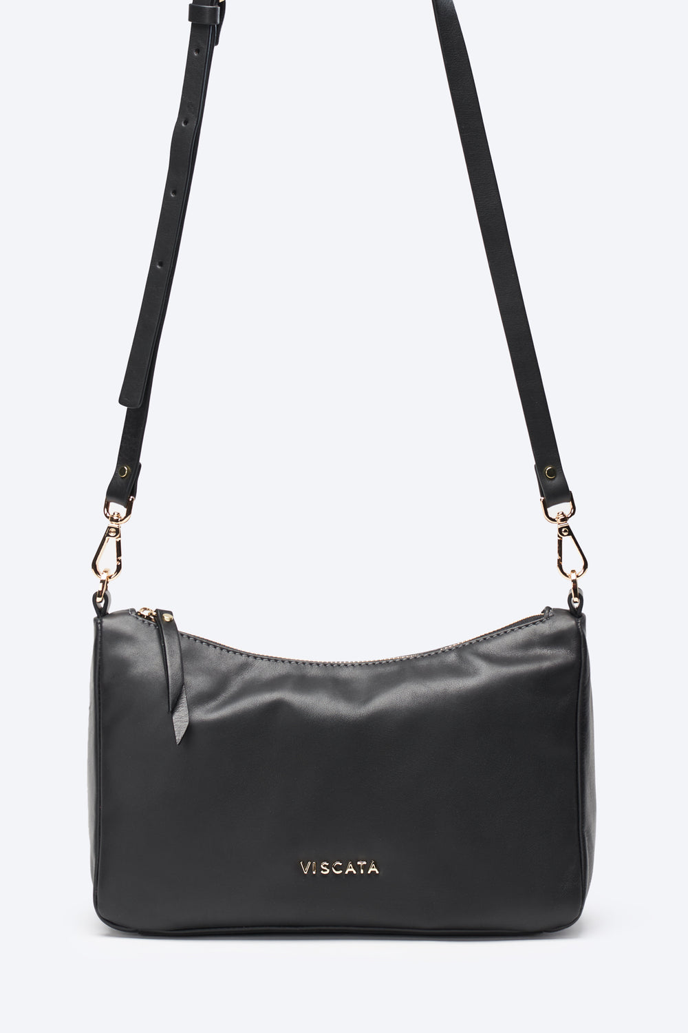 Nice Black Leather Women Crossbody Handbag