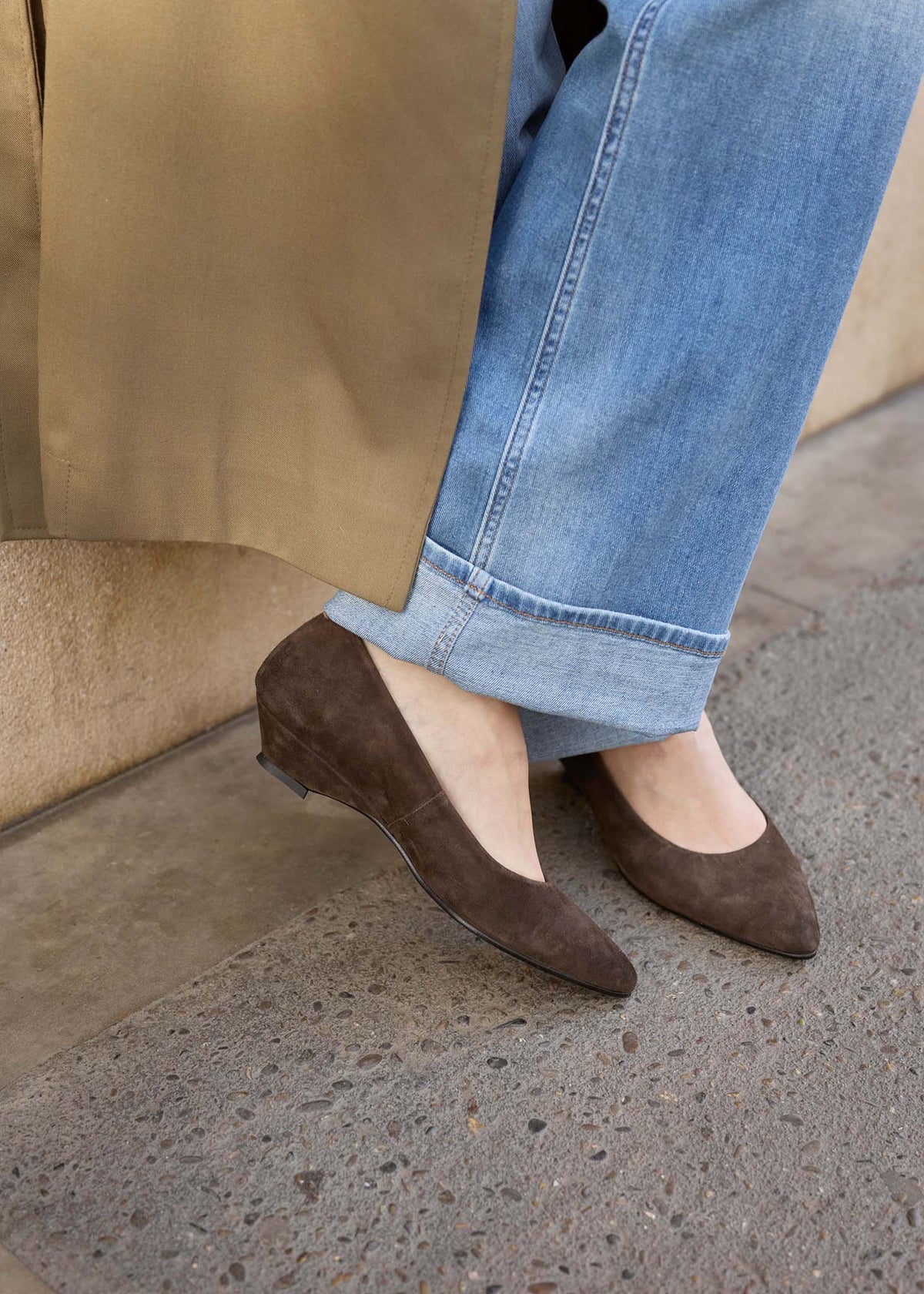 Novara Suede Kitten Heels