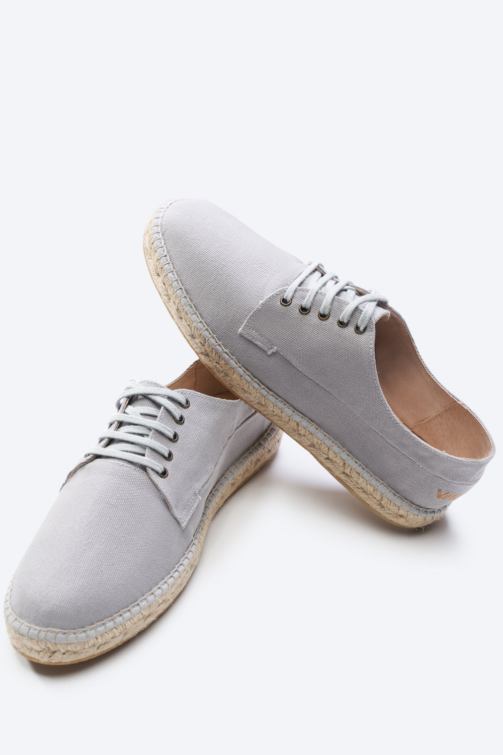 Viscata's Pol Ash Grey Canvas Cord Laces Men Espadrilles
