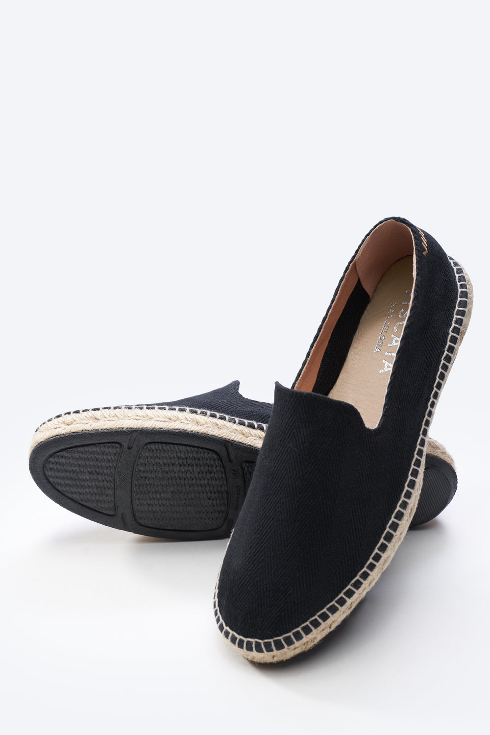 Portbou Black Men Jute Espadrilles