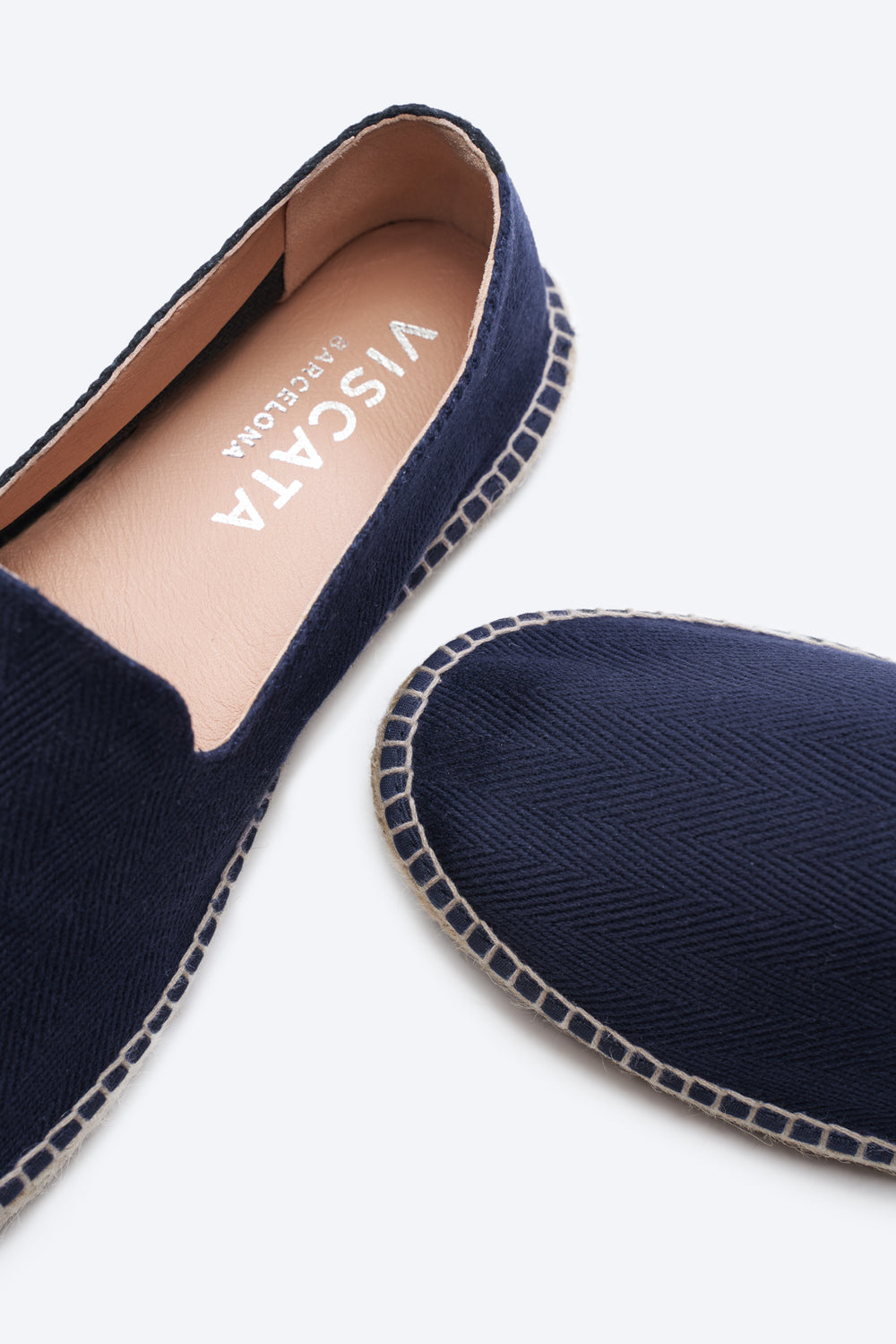 Portbou Navy Blue Men Espadrilles Insole Detail