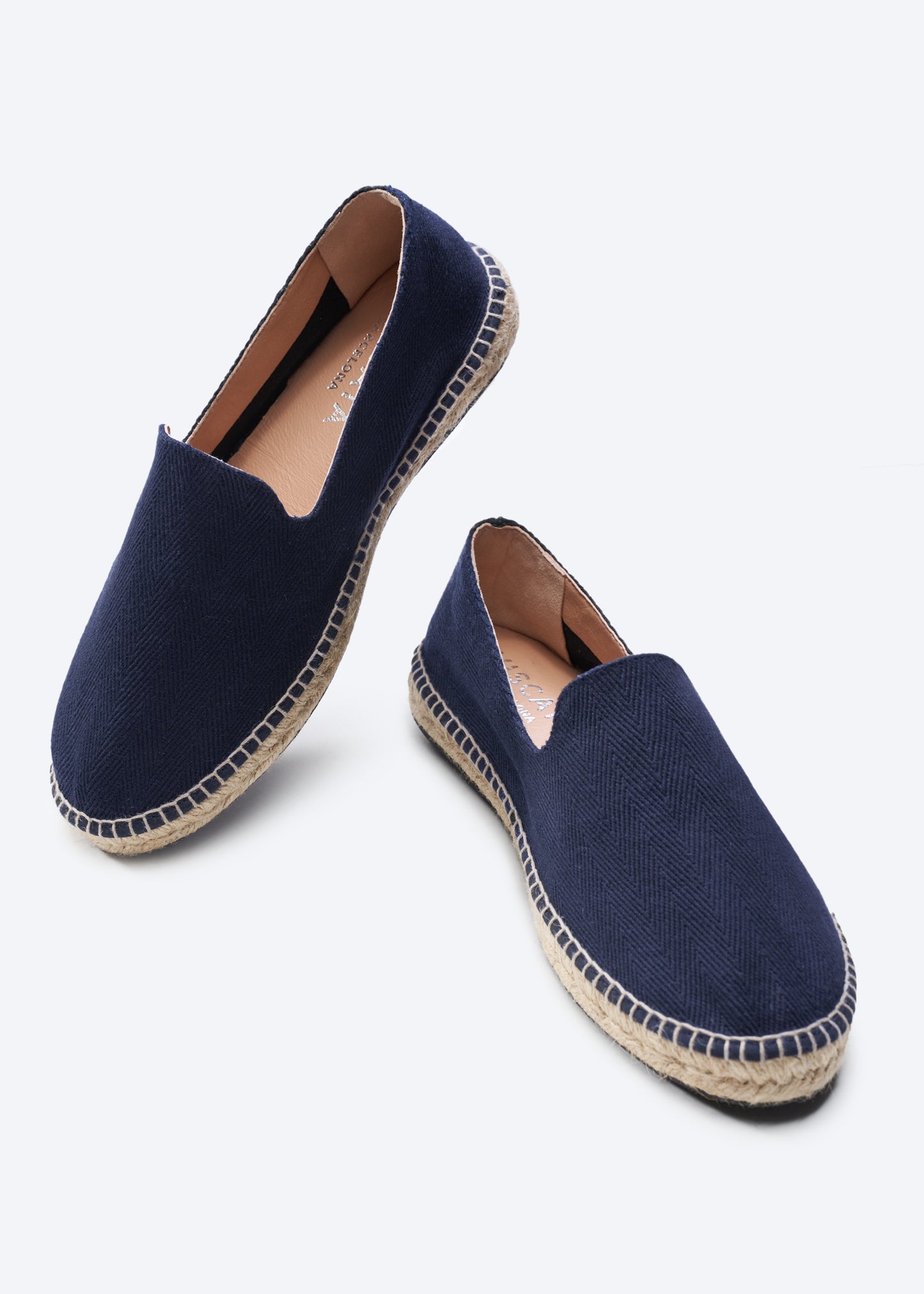 Portbou Navy Blue Men Jute Espadrilles