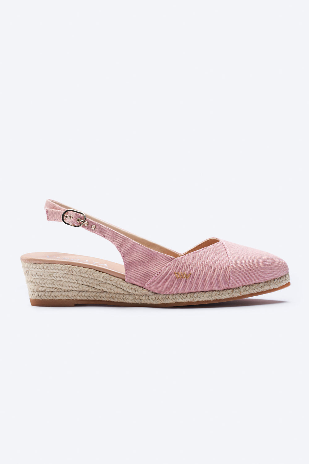 Premia Limited Edition Pink Canvas Slingback Women Espadrille Wedge