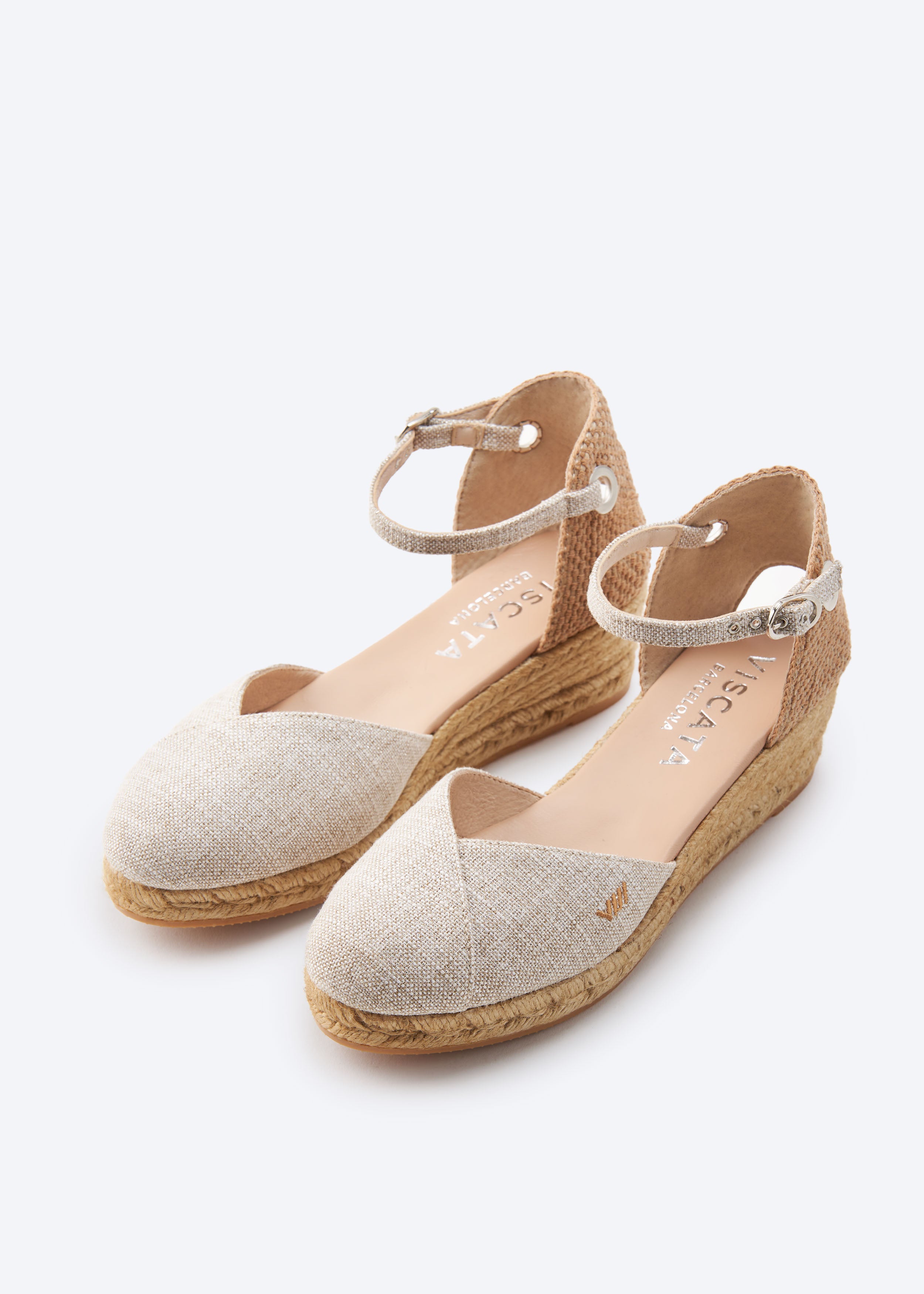 Pubol Premium Fabrics Canvas Espadrille Wedges