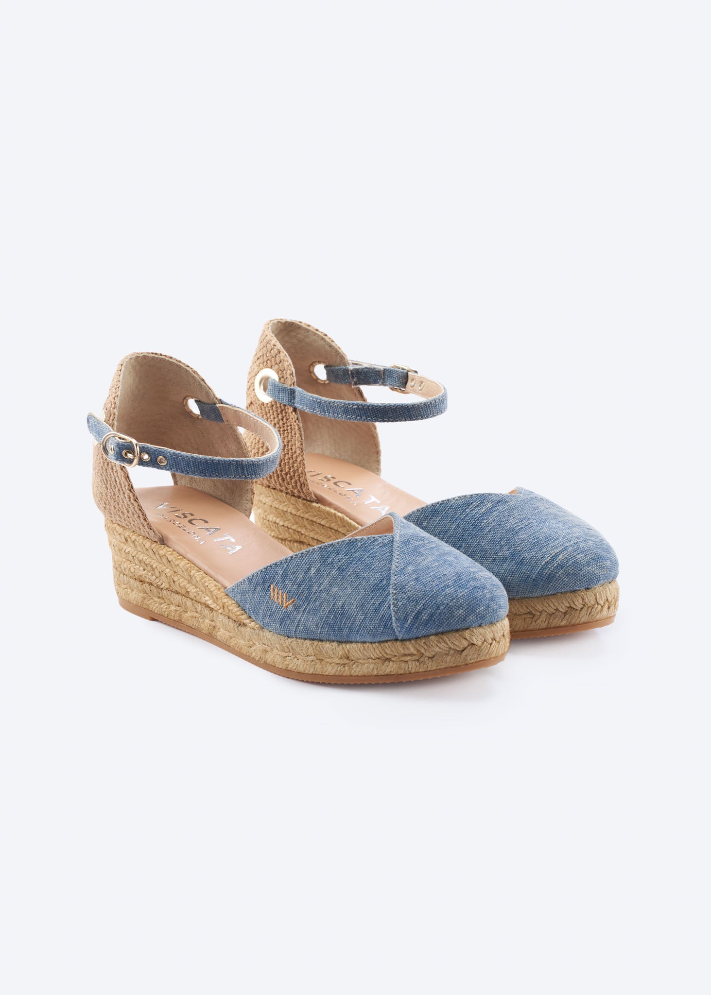 Pubol Premium Fabrics Canvas Espadrille Wedges