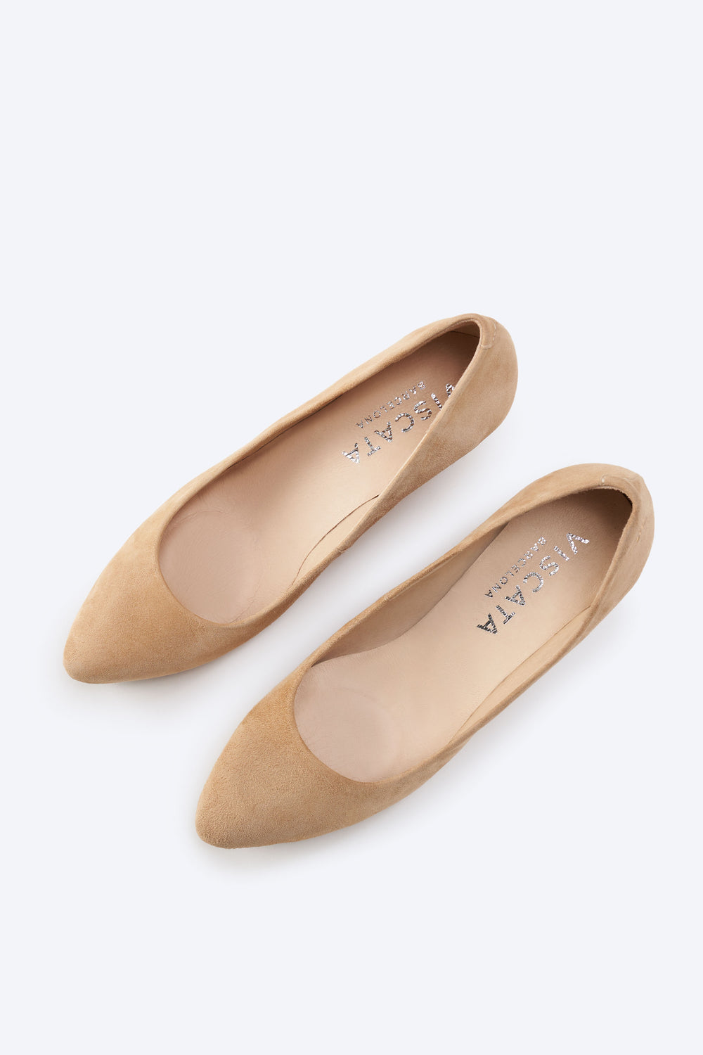 Riera Camel Suede Closed Toe Slip On Women Cork Wedges
