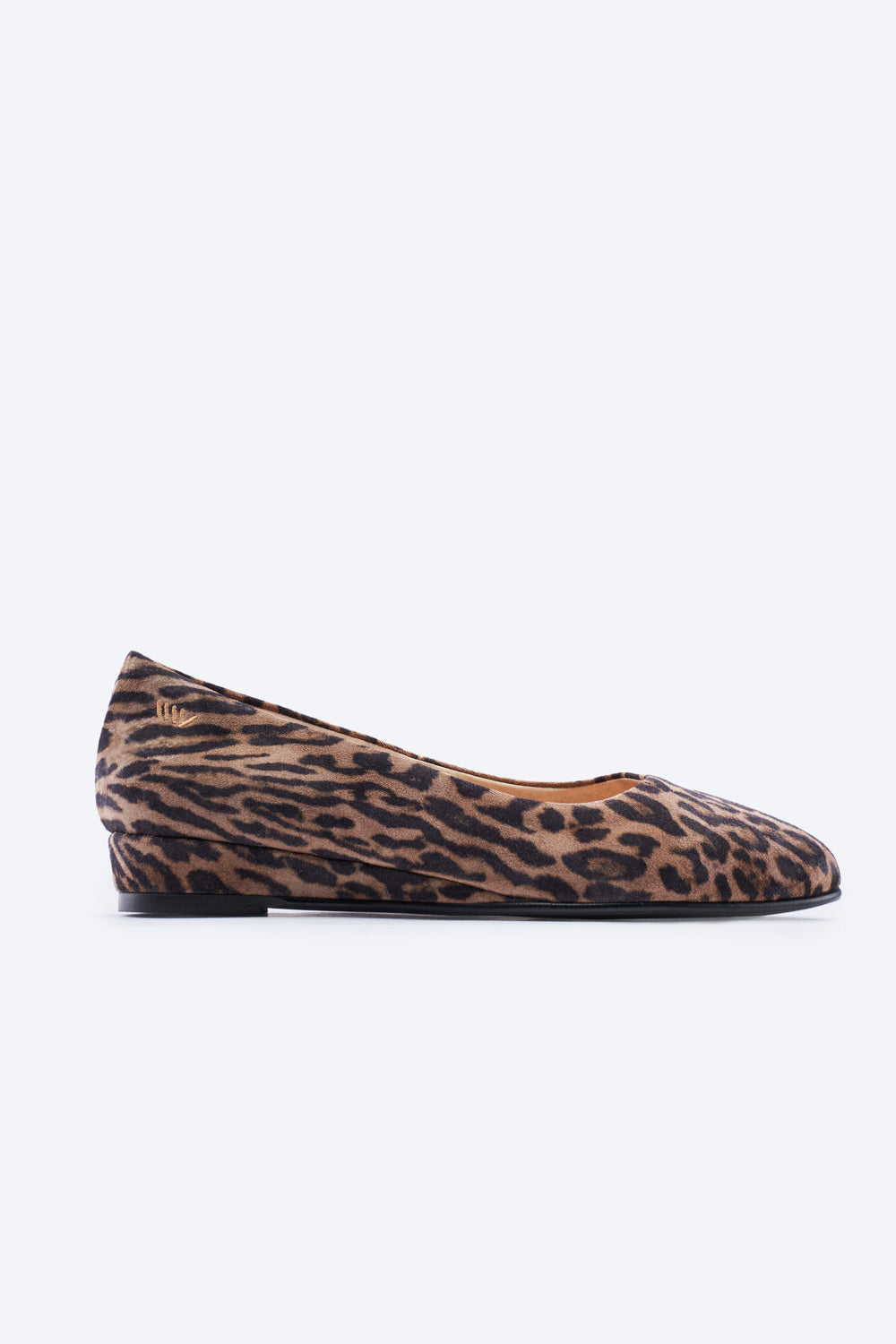 Roma Animal Print Suede Slip On Women Flat
